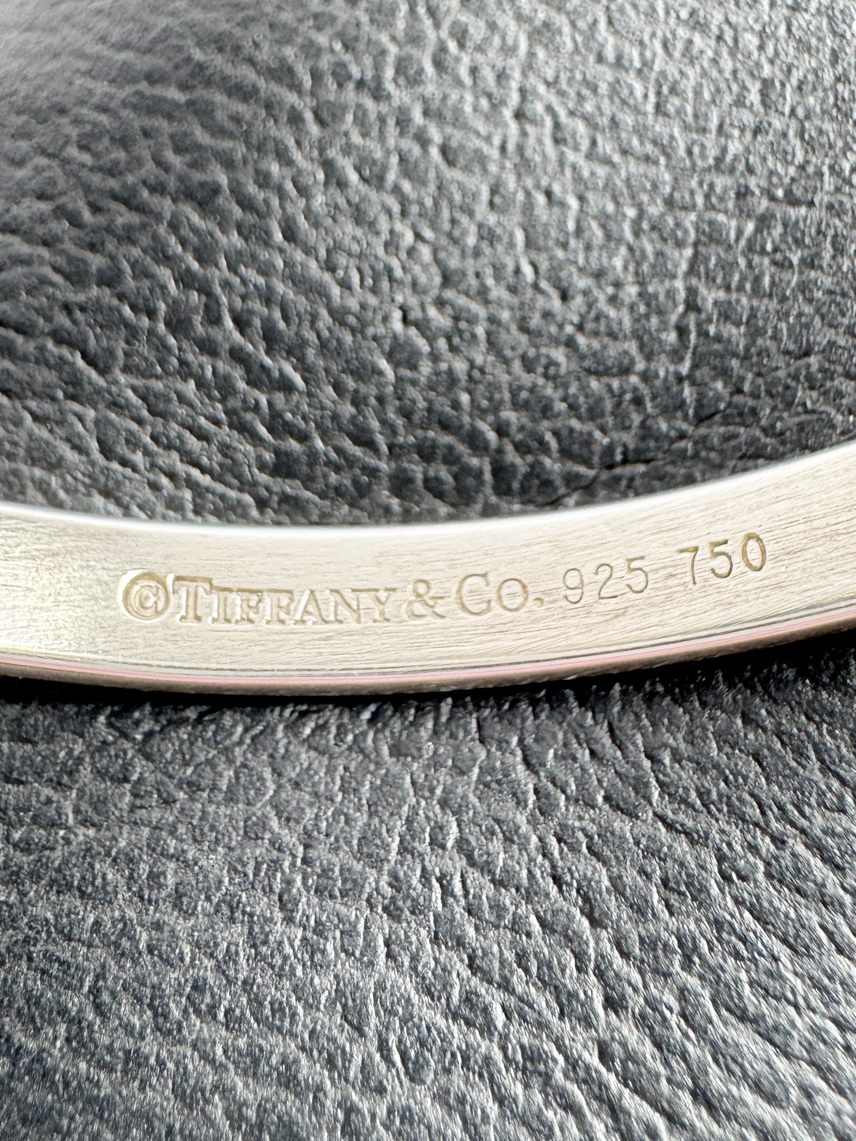 Tiffany & Co sterling silver yellow gold bangle