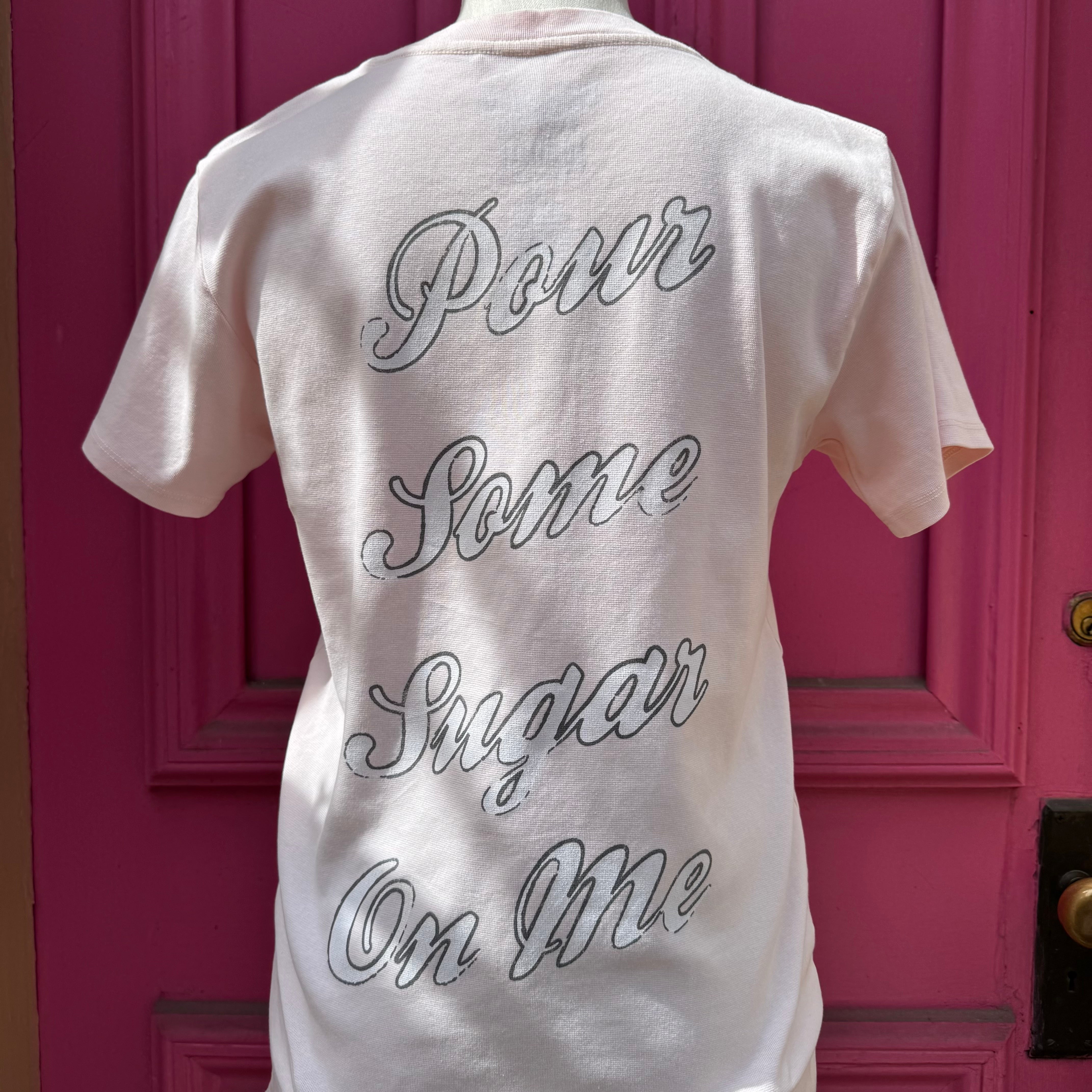 Recycled Karma pink Def Leppard tee size S