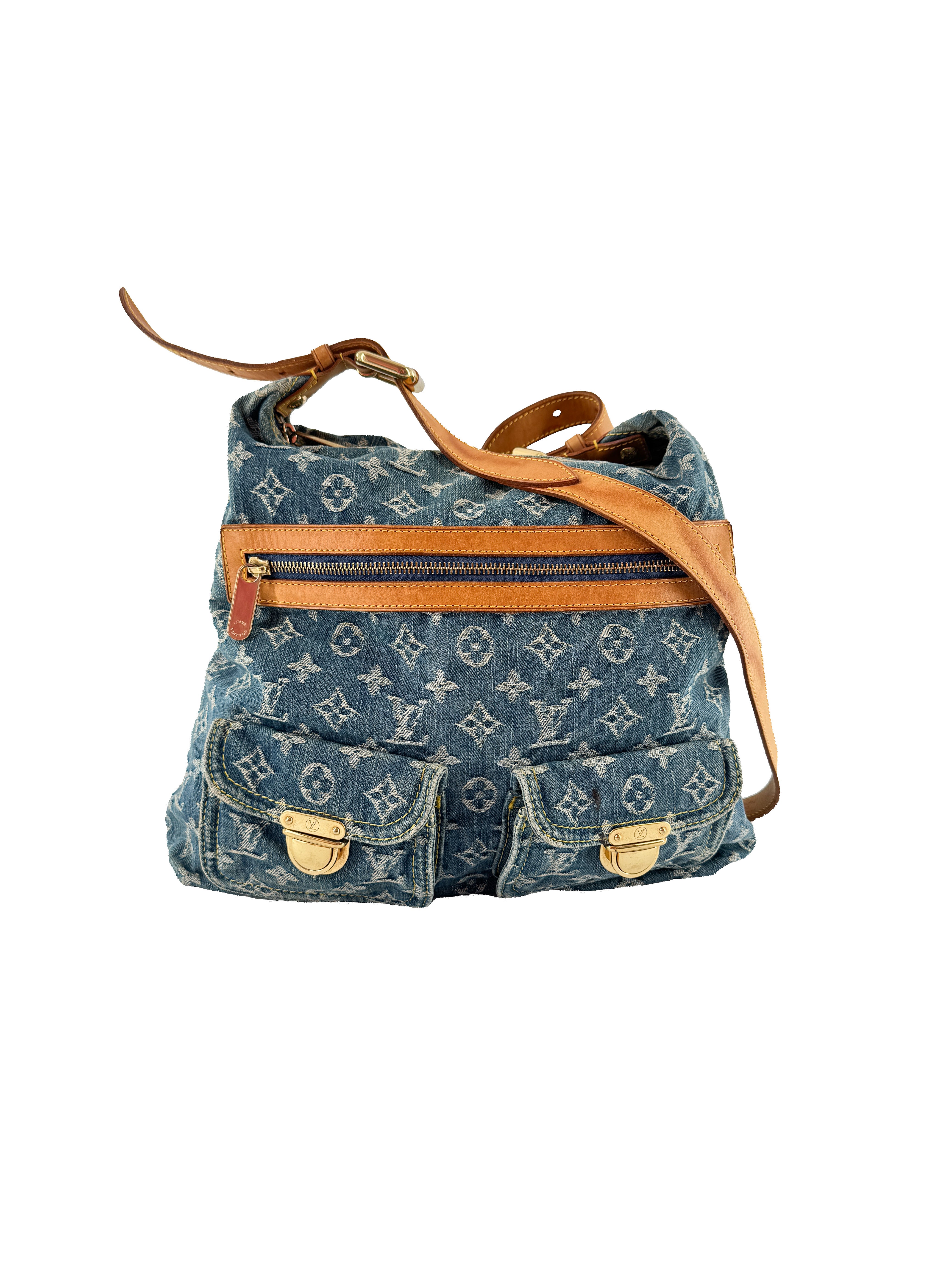 Louis Vuitton monogram denim Baggy GM FL1005