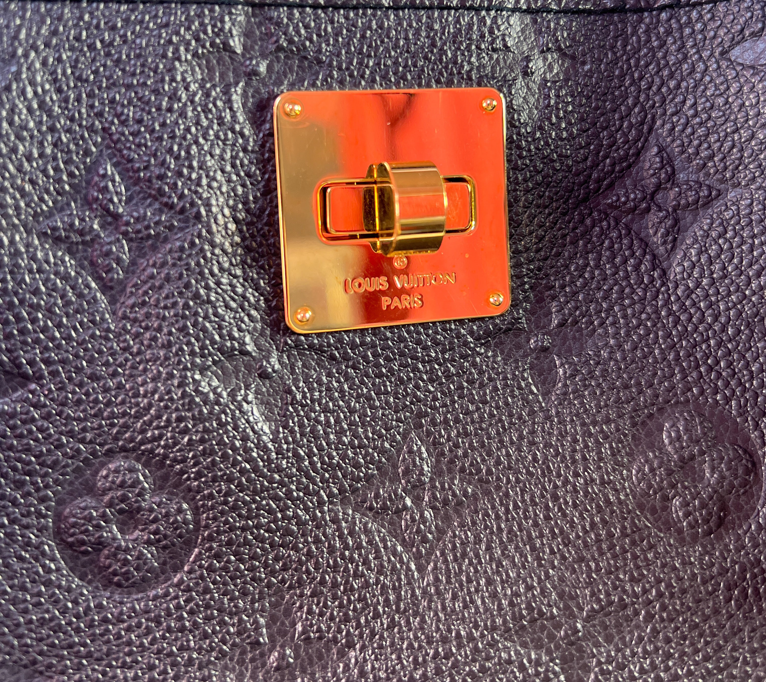 Louis Vuitton navy Citadine Empreinte Tote PM