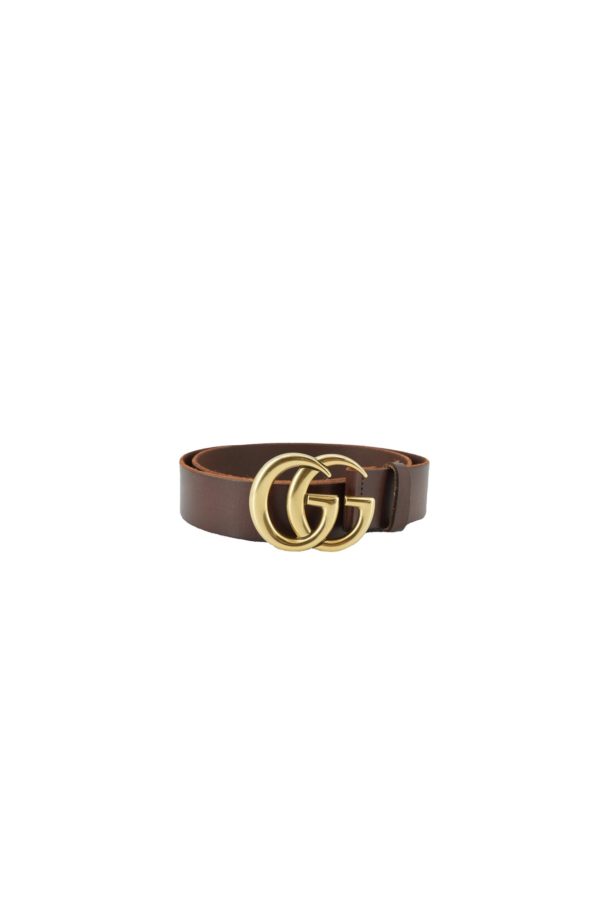Gucci brown leather GG Marmont belt size 100