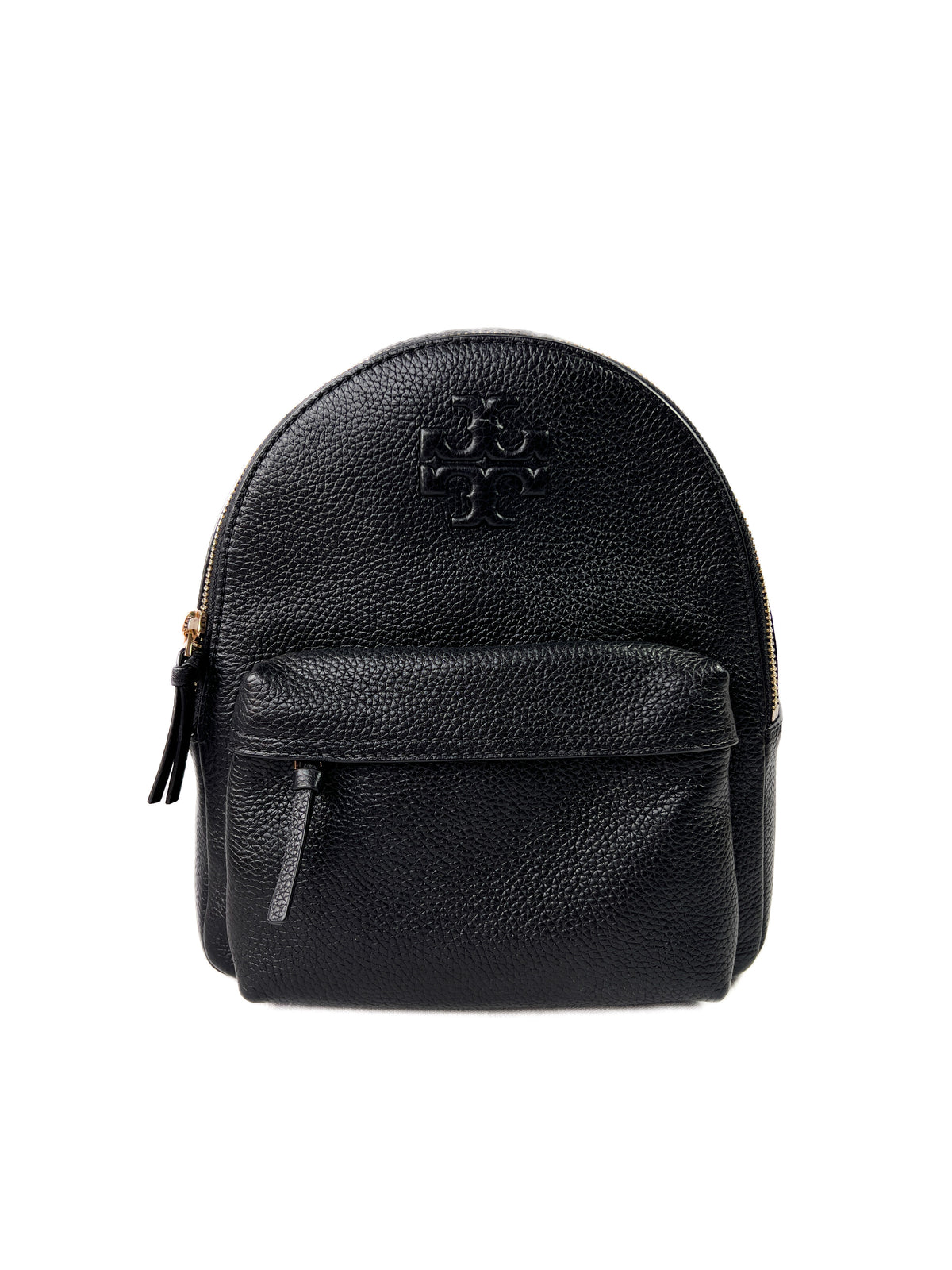 Tory Burch Mini Thea Black Pebbled Leather Convertible Bucket Backpack Purse Backpack Bags Tory Burch Leather Backpacks NWT Tory Burch  main image 2