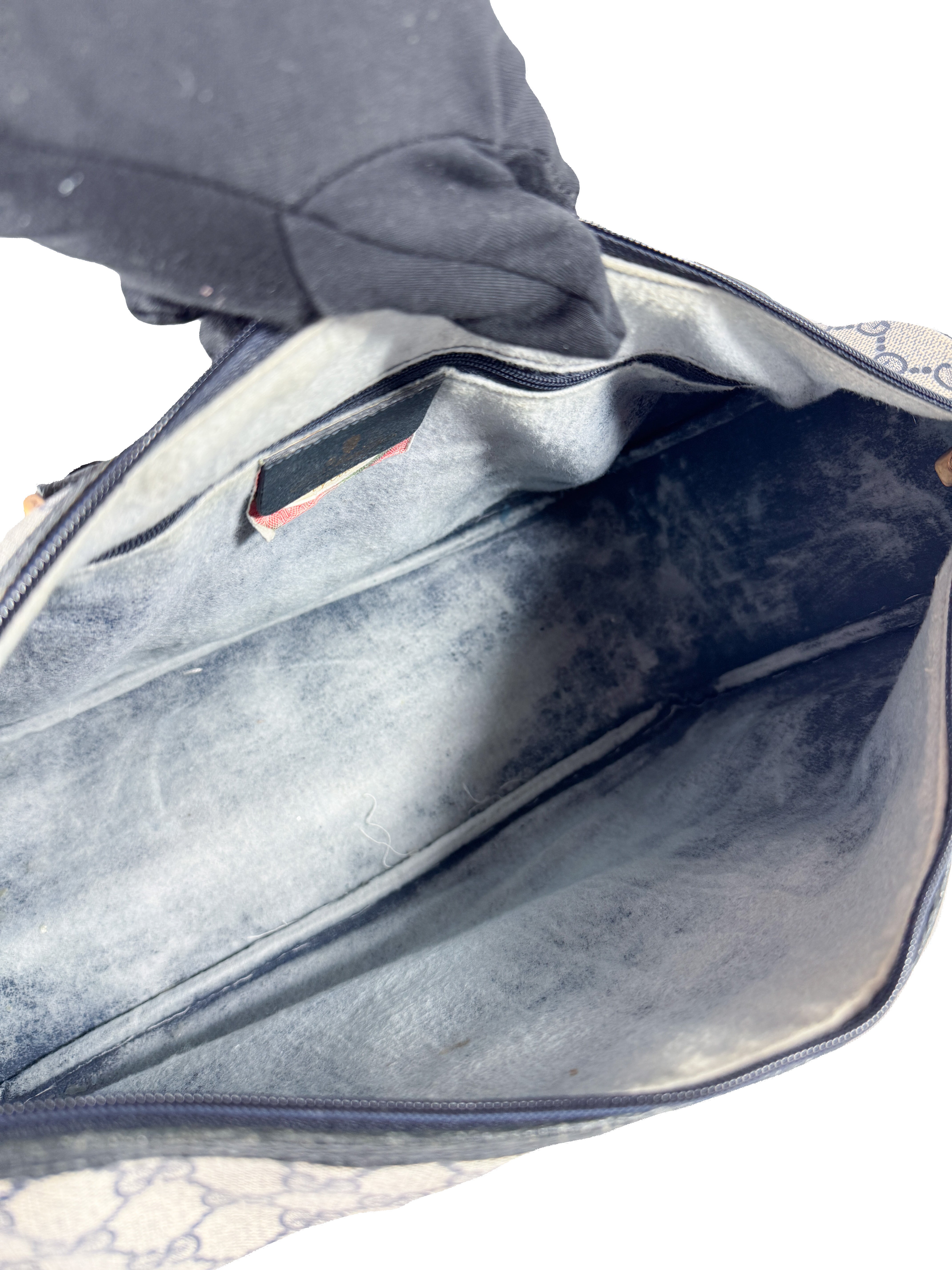 Gucci navy sherry line boston bag 3902041