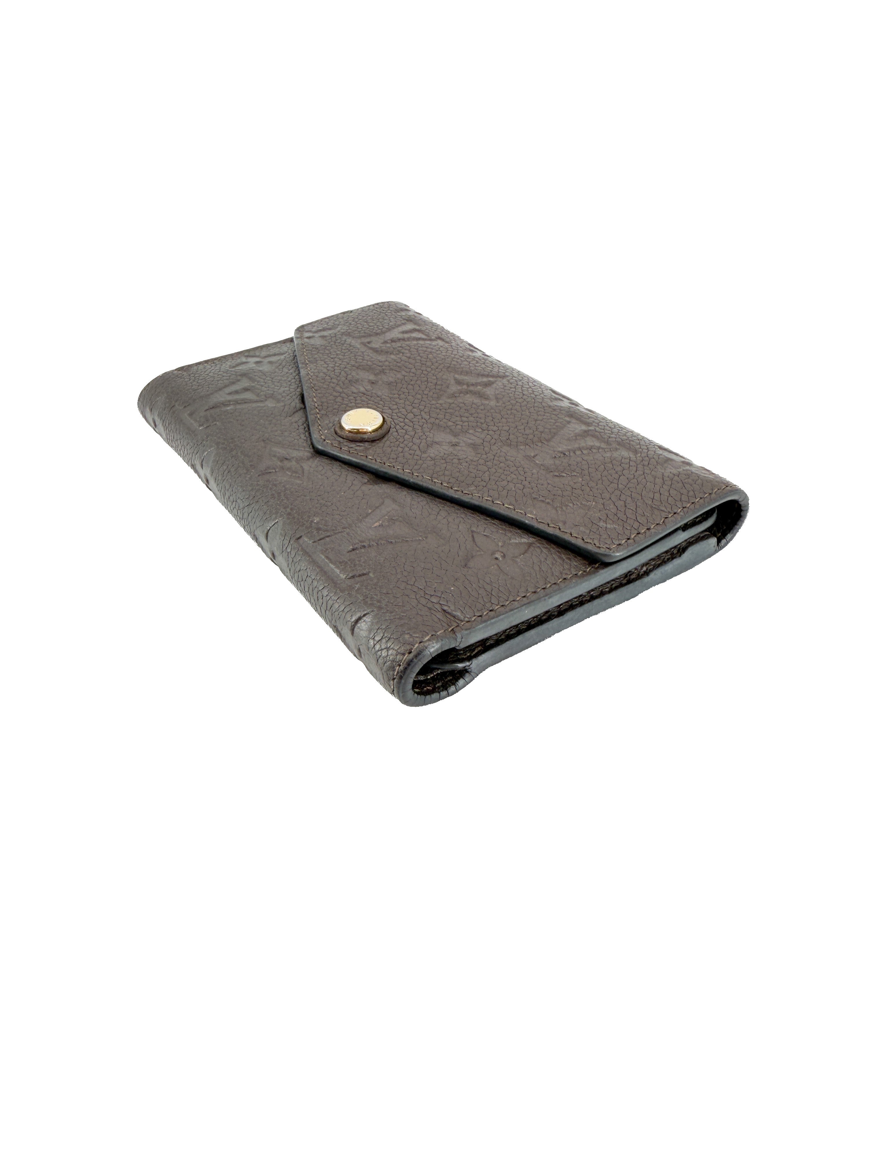 Louis Vuitton brown empreinte compact Curieuse wallet SP1163