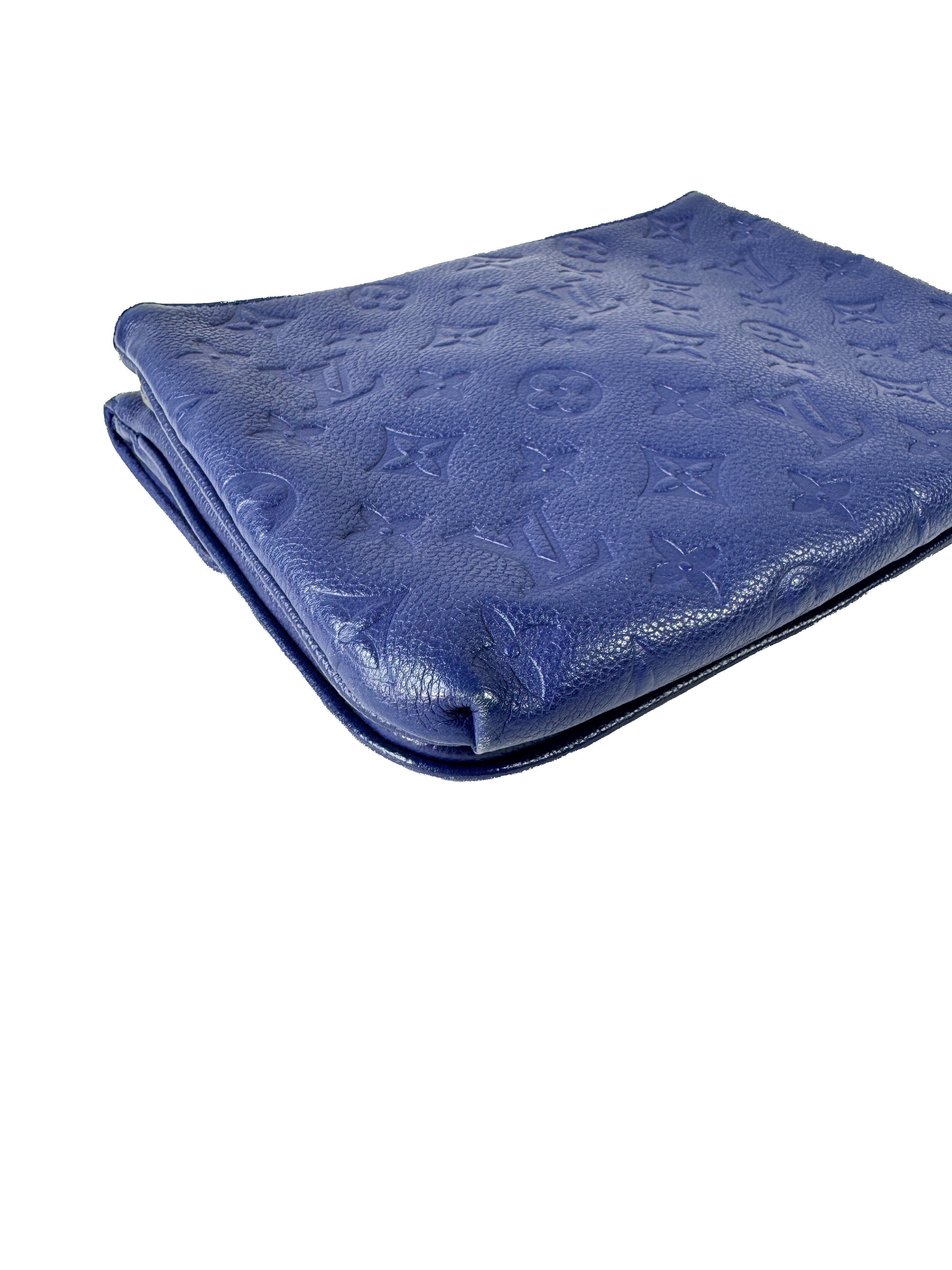 Louis Vuitton monogram navy empreinte leather Twice crossbody AR2185