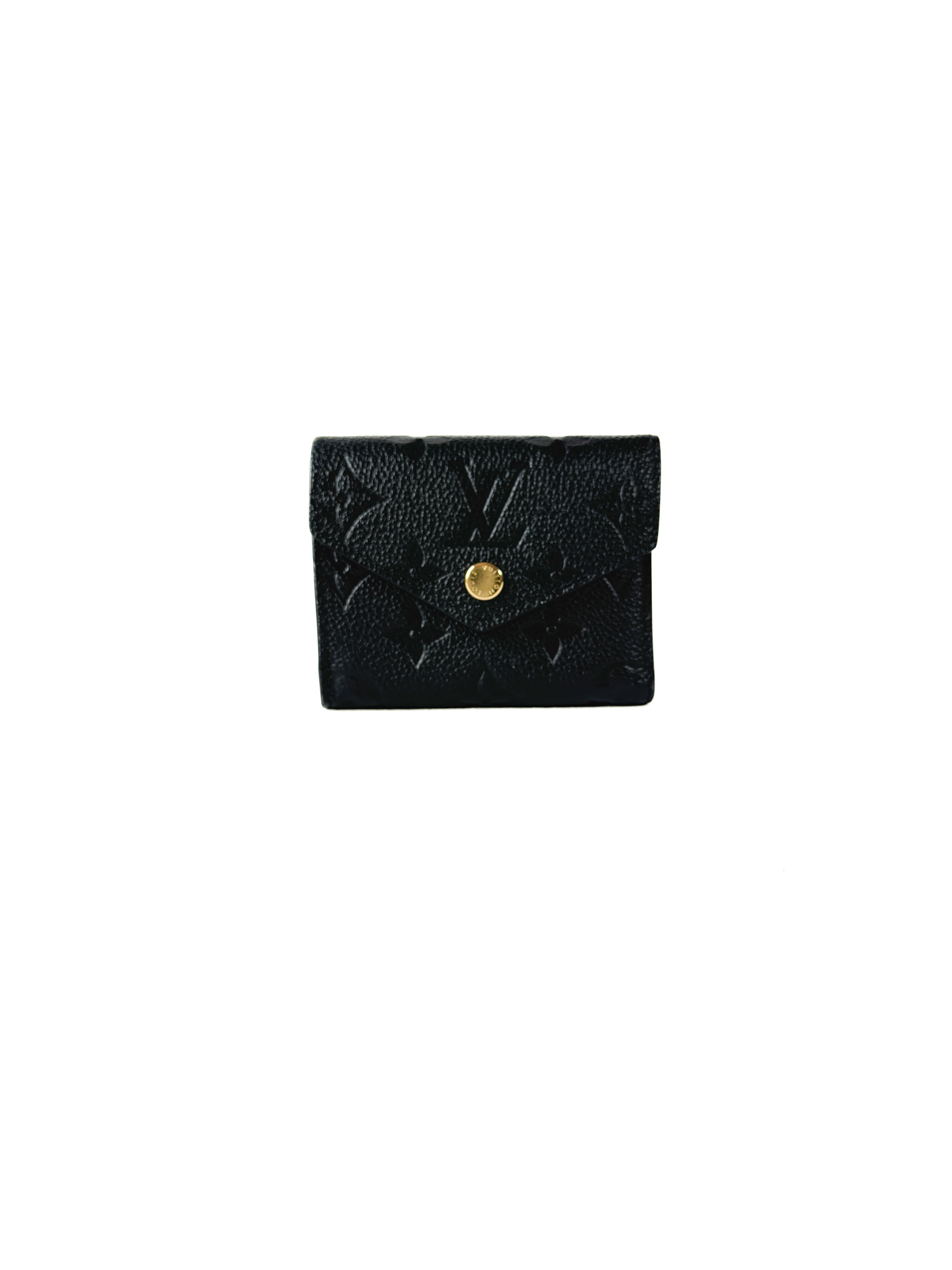 Louis Vuitton black empreinte Victorine wallet NFC