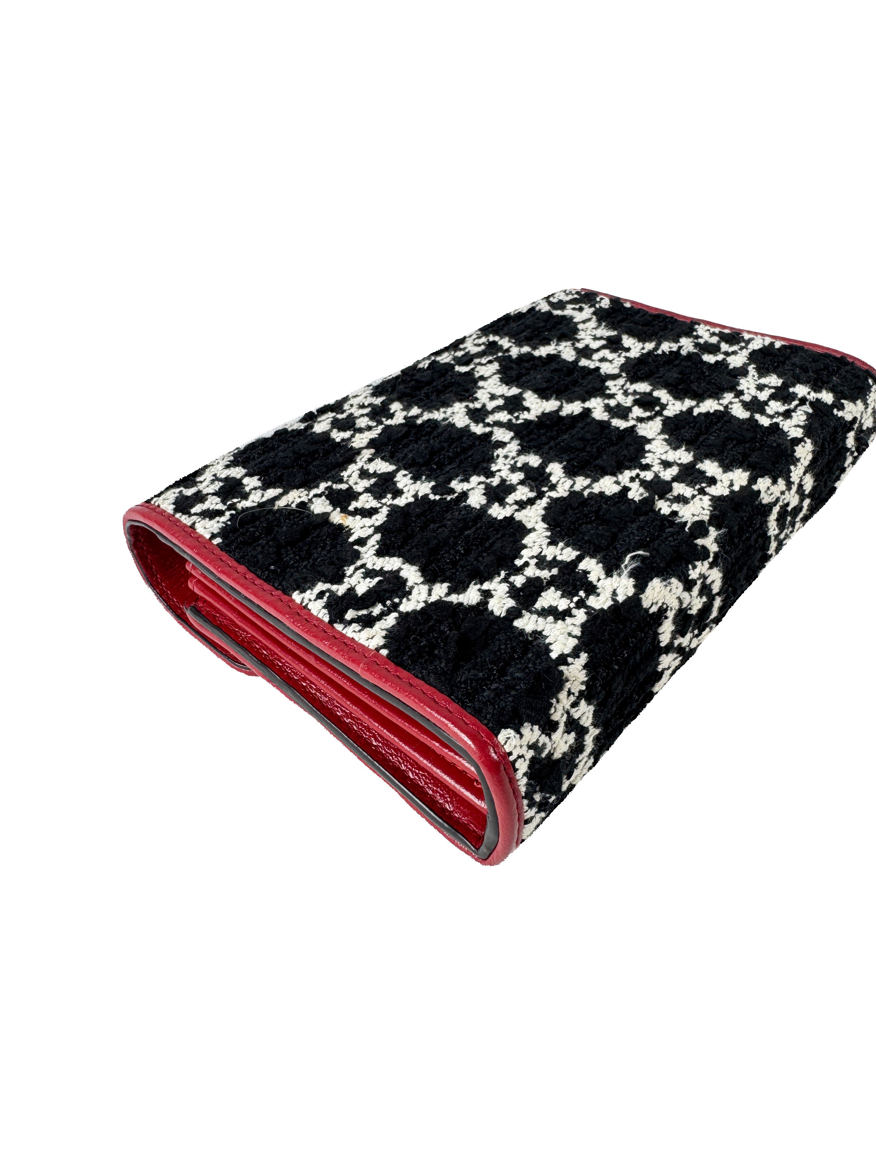 Gucci tweed GG monogram Mini Dionysus chain wallet 493075