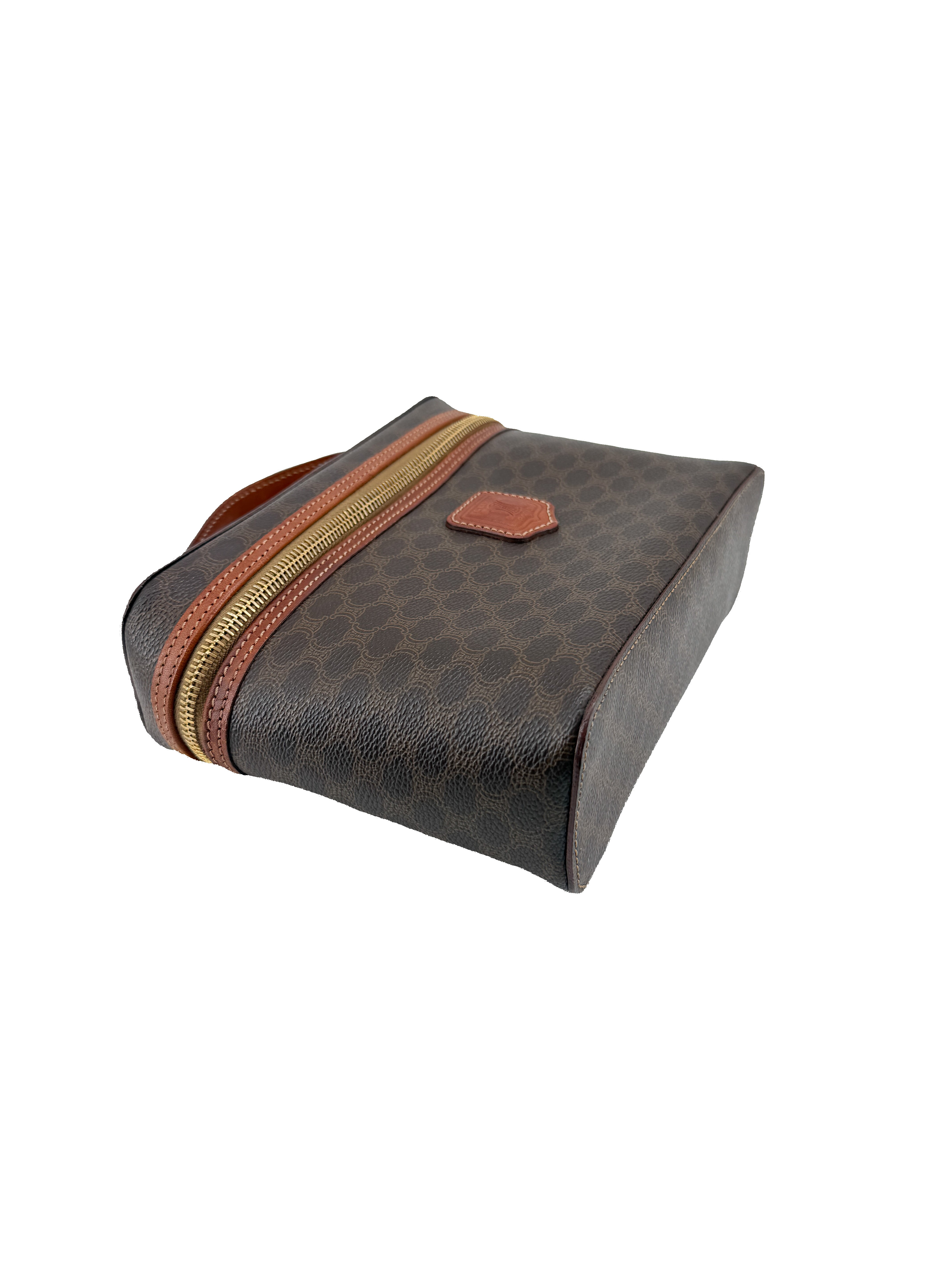 Celine brown Macadam vintage vanity bag MC97