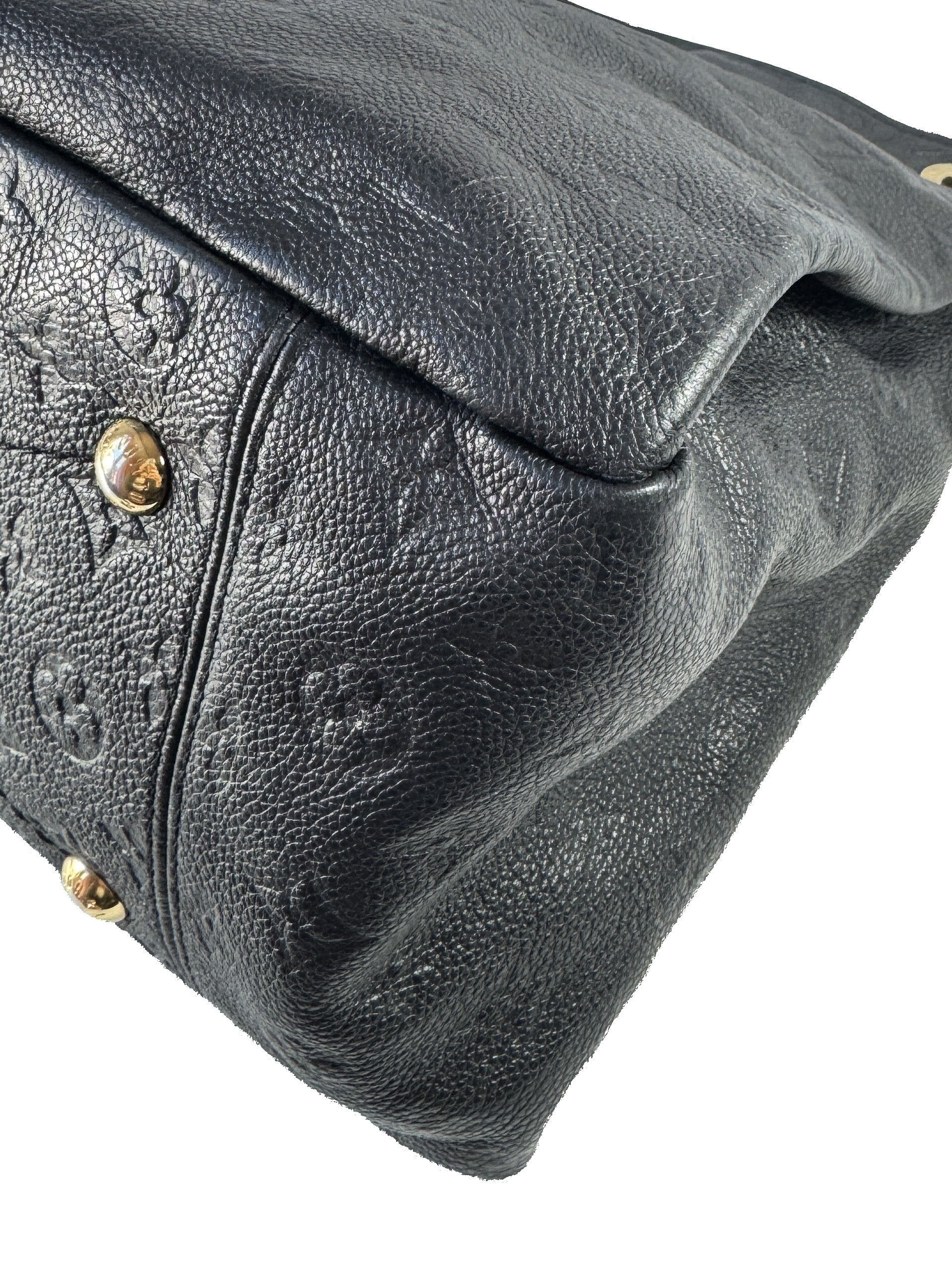 Louis Vuitton monogram black empreinte Artsy MM CA1185