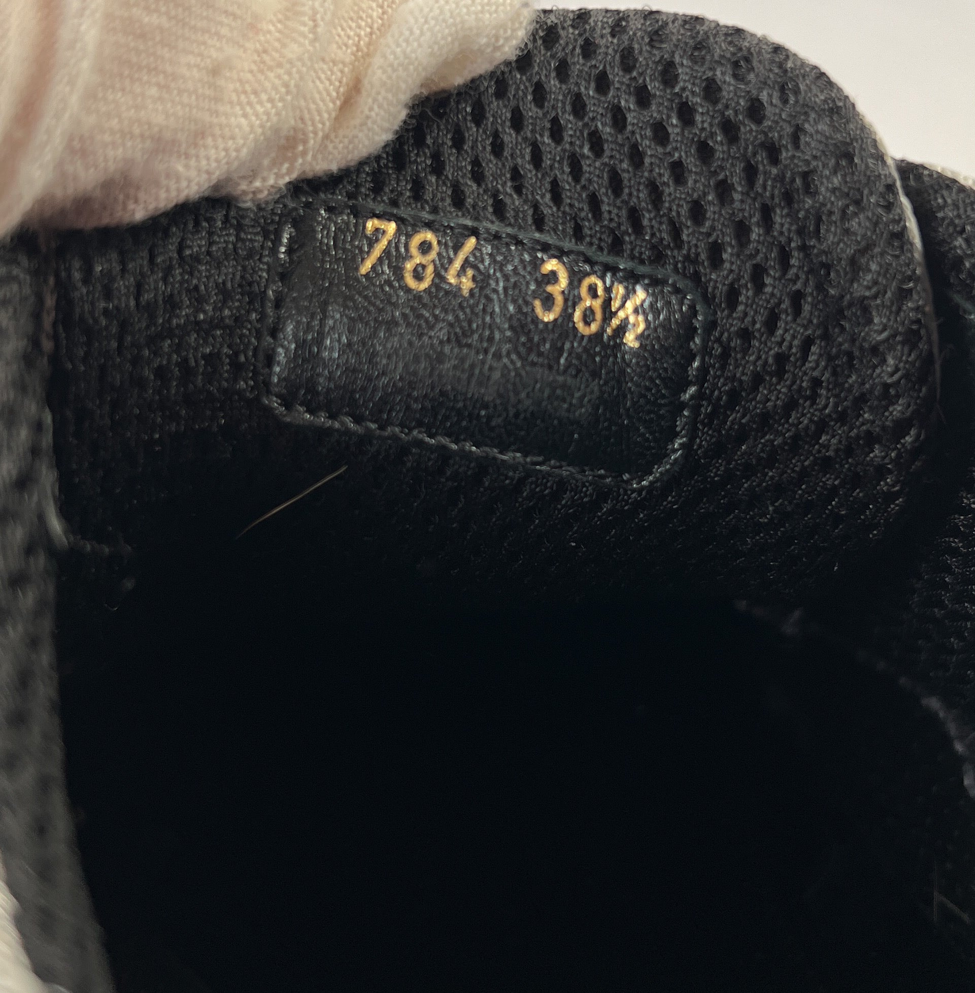 Prada light gray embellished sneakers size 38.5