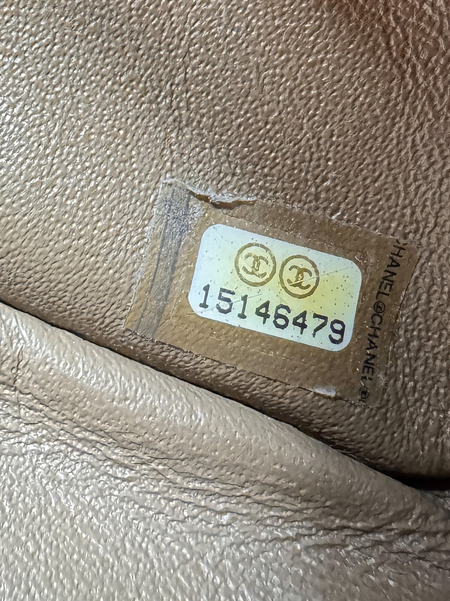 Chanel brown Caviar leather jumbo double flap 15146479