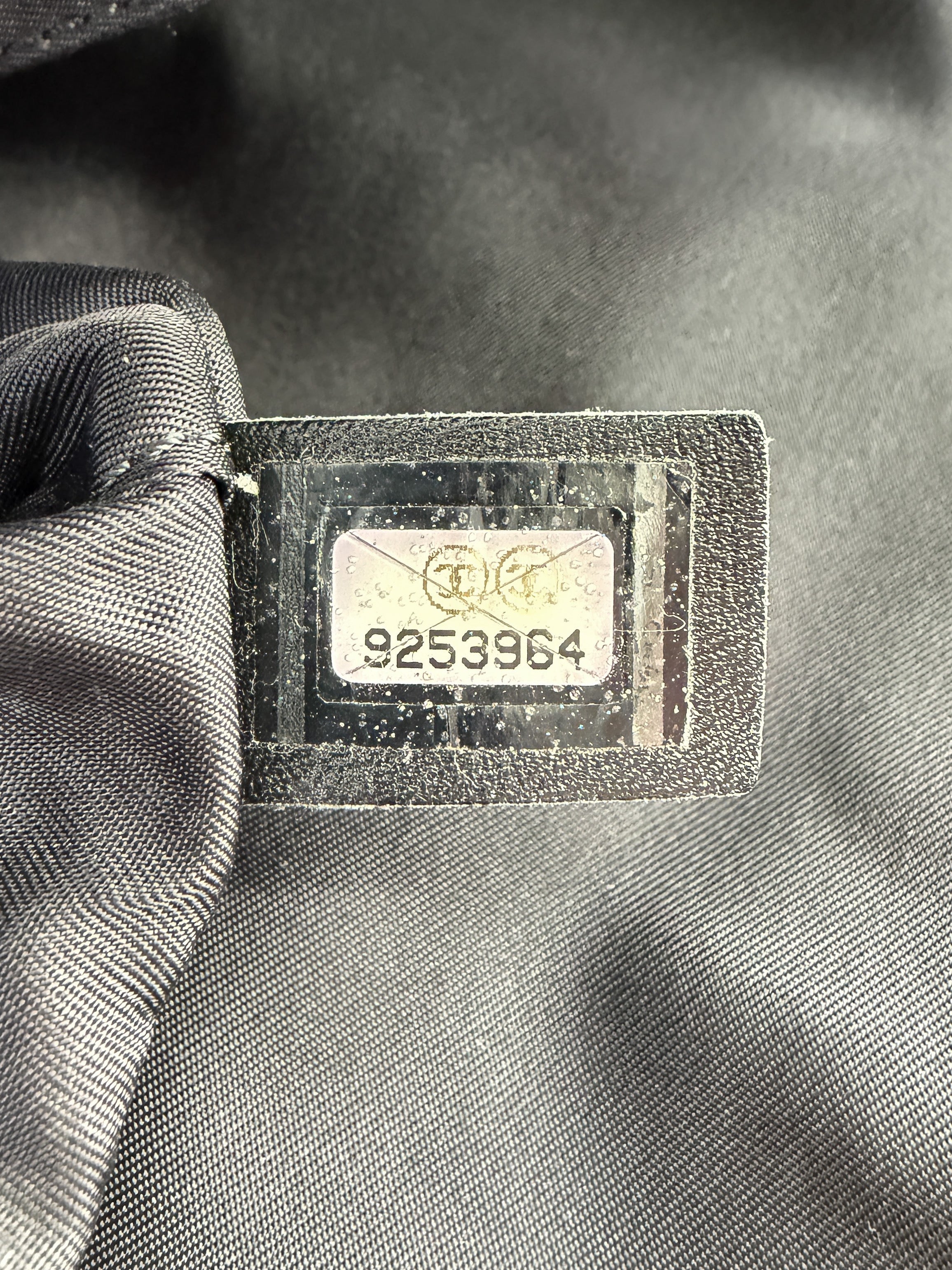 Chanel brown/black nylon and leather travel briefcase 9253964