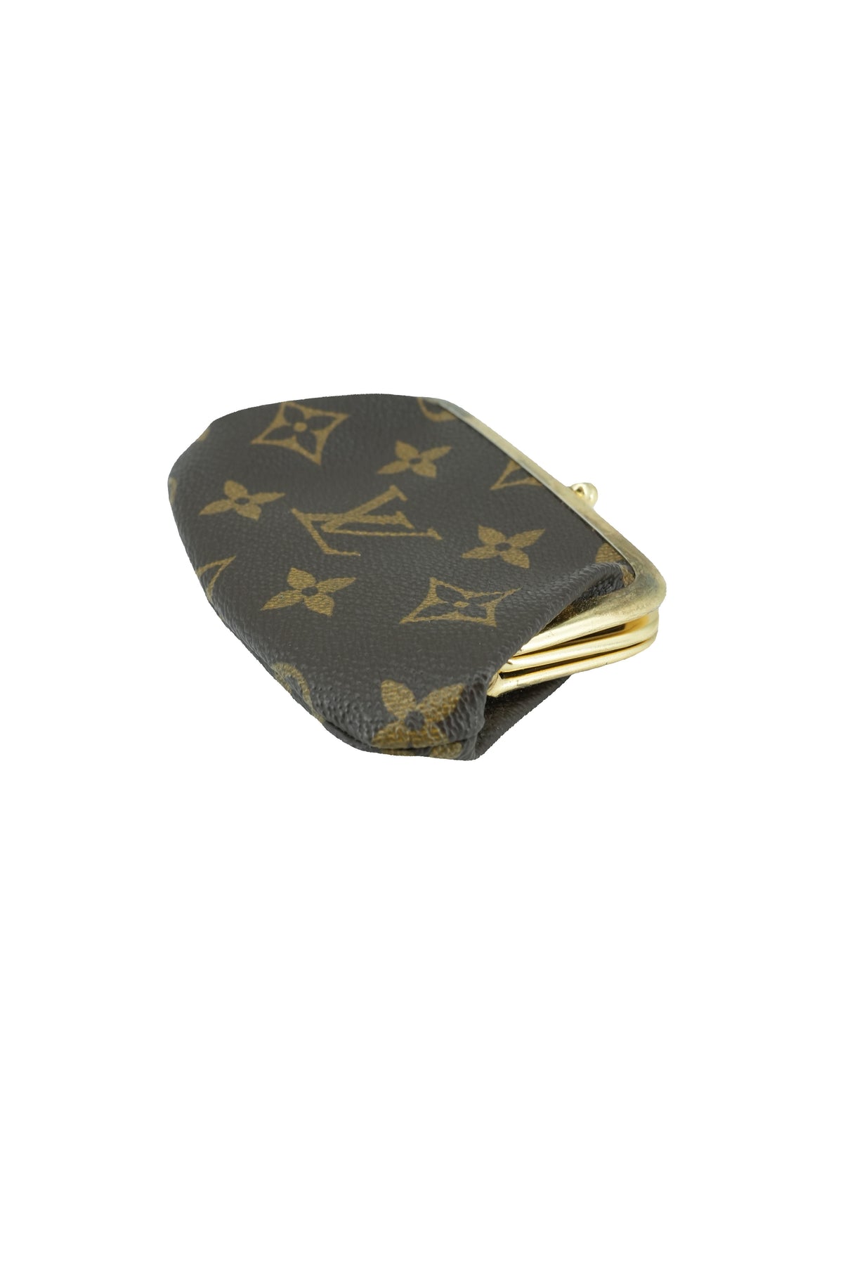 Louis Vuitton licensed monogram kisslock pouch vintage