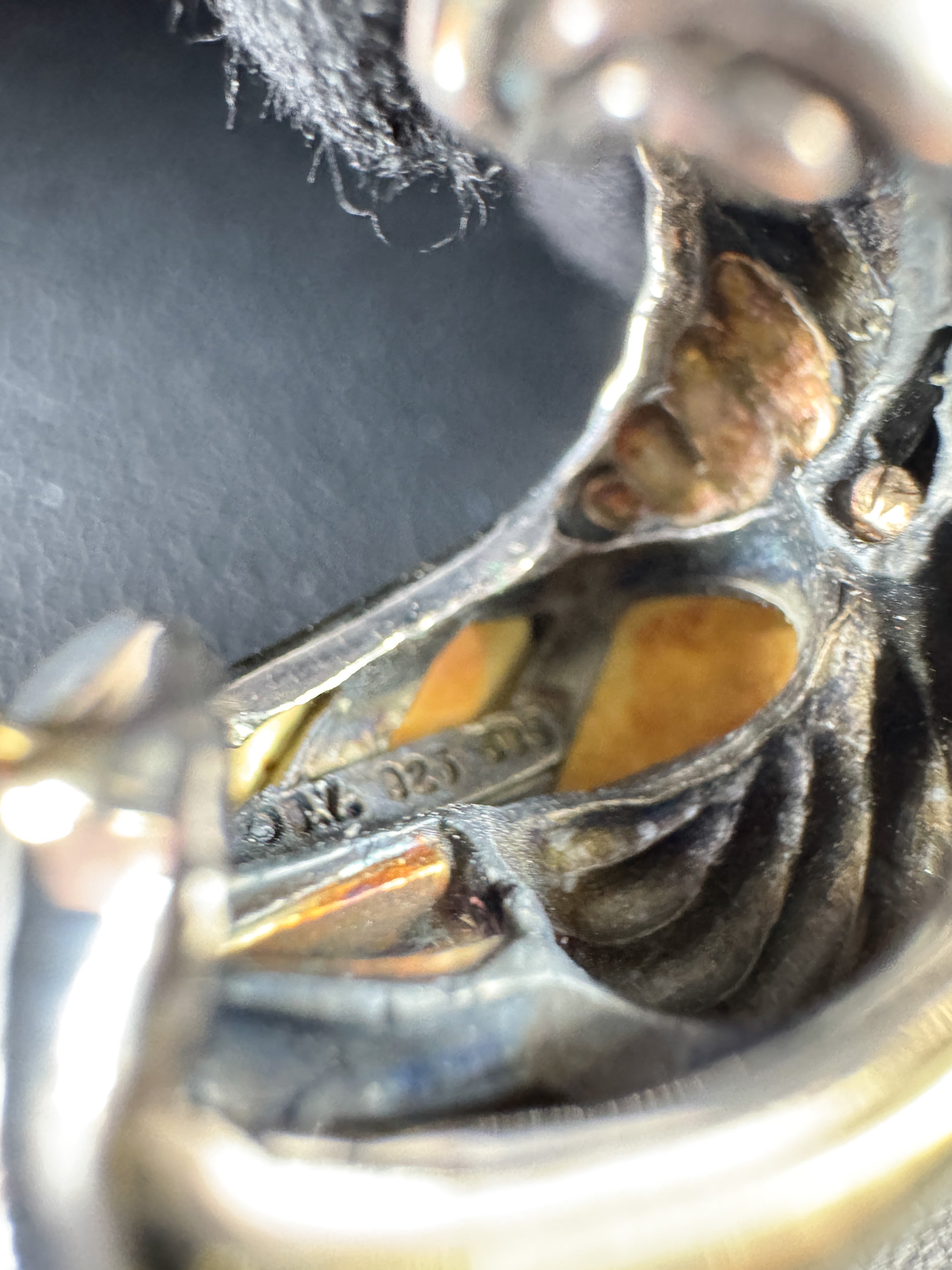 David Yurman sterling silver yellow gold chunky Labyrinth earrings