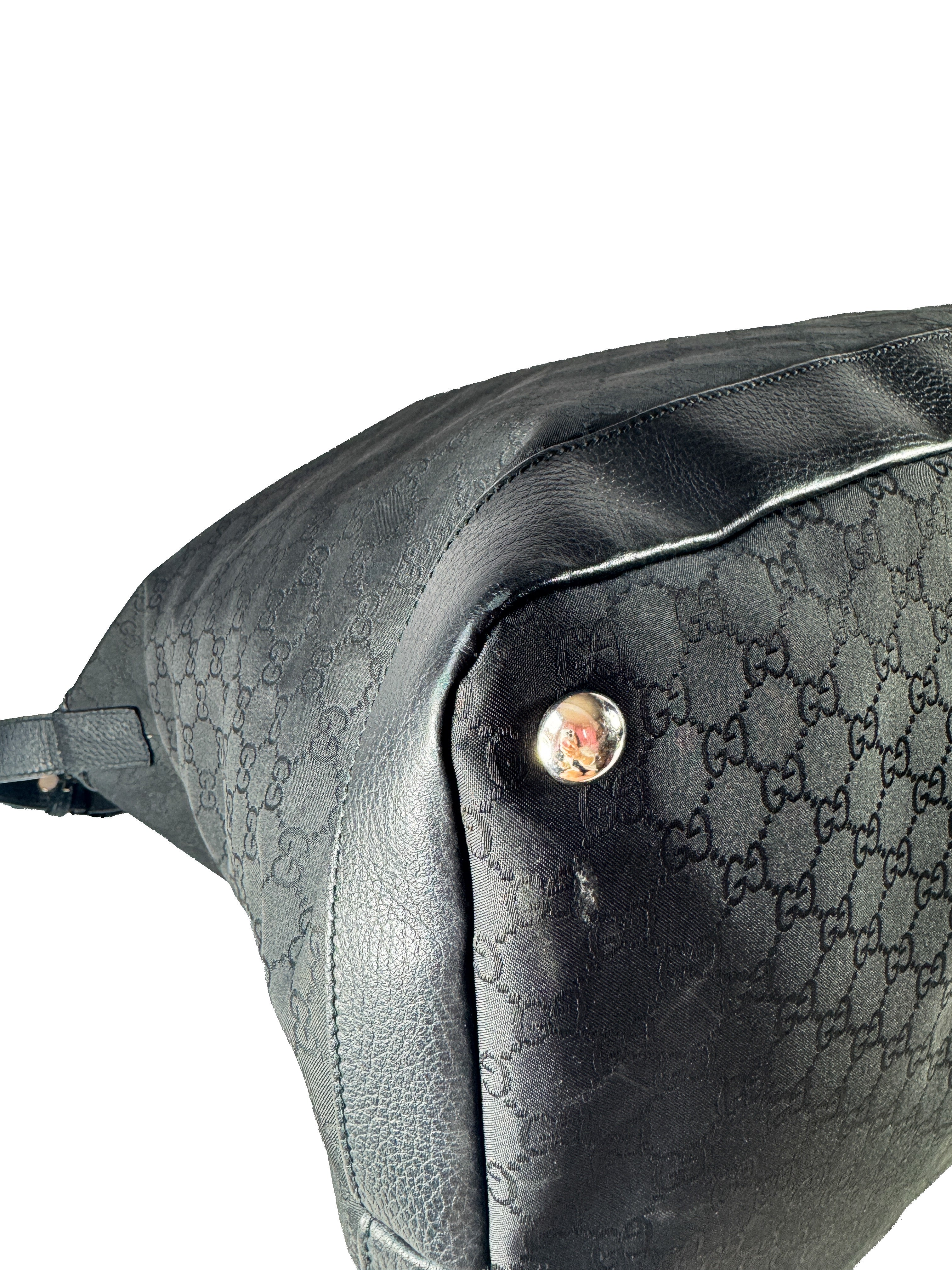 Gucci black GG XL travel bag 105669 520981