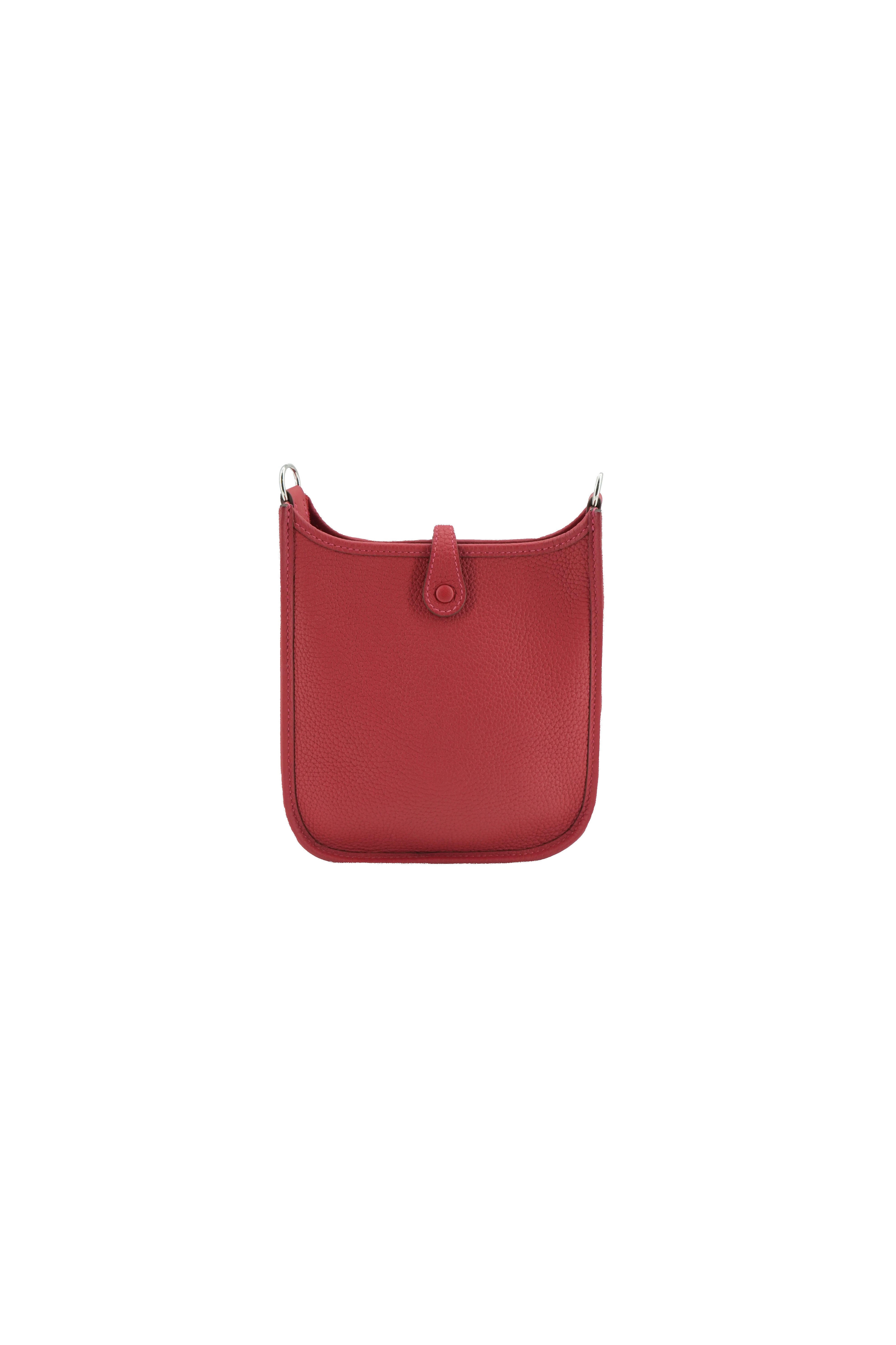 Hermès red Clemence evelyne 16 TPM B