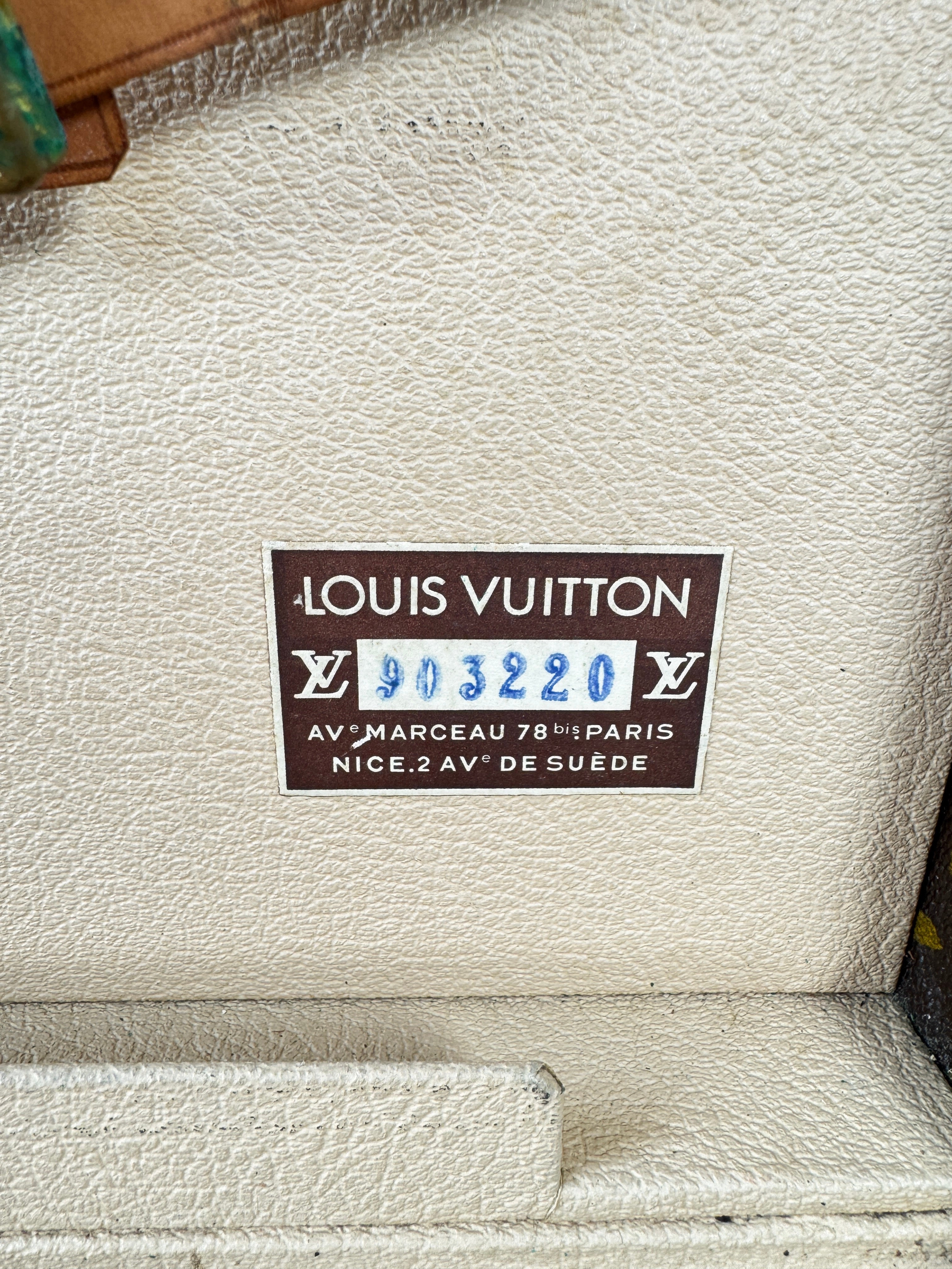 Louis Vuitton monogram 60s-80s vintage Cotteville 45 trunk 903220