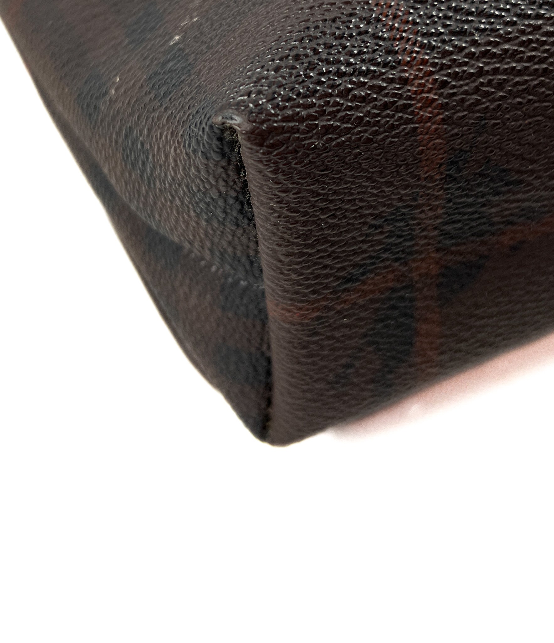 Burberry brown plaid coated canvas messenger bag