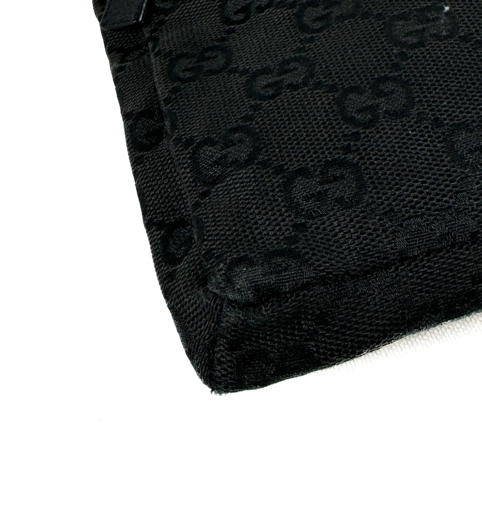 Gucci black signature vintage belt bag