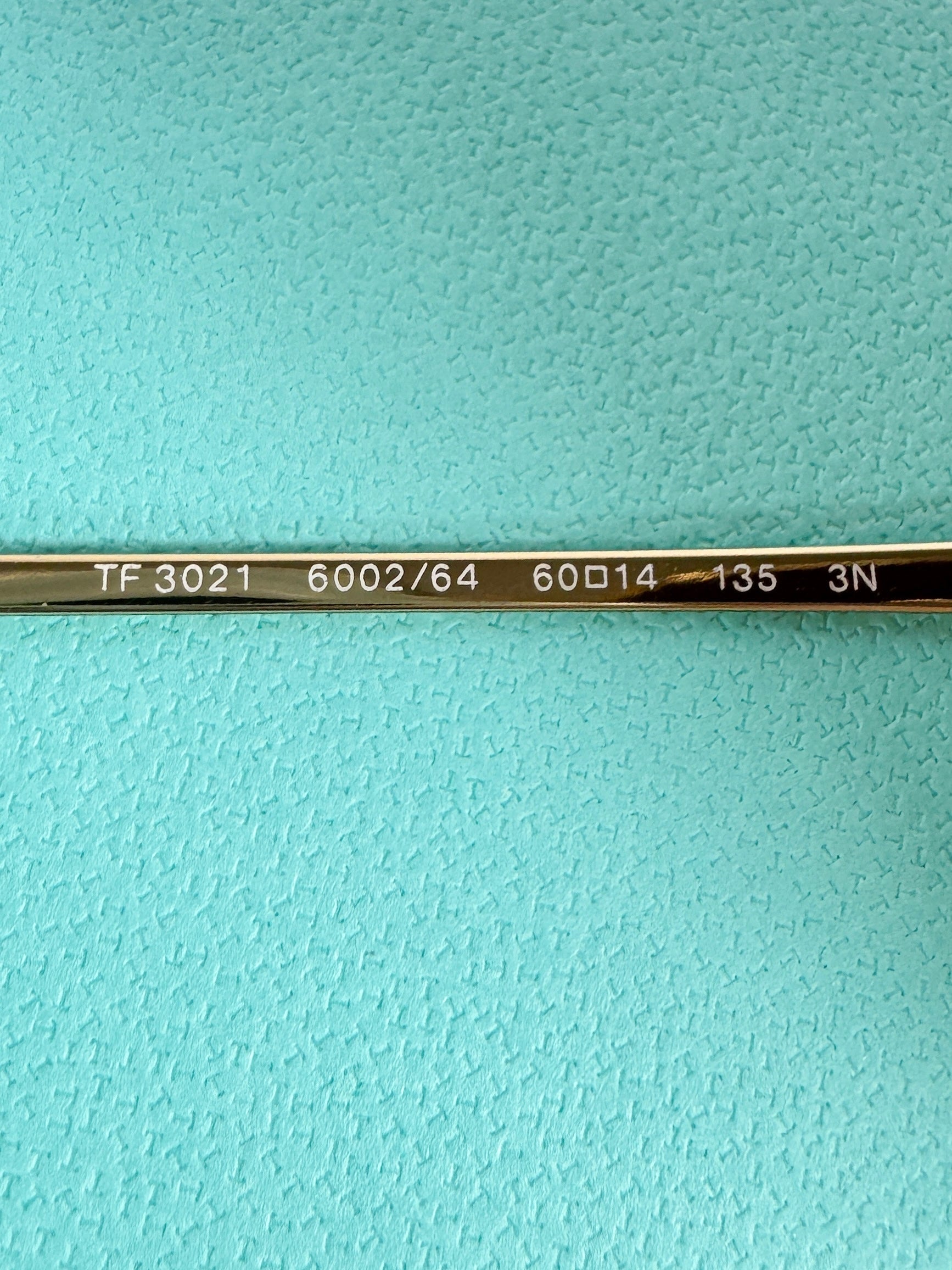 Tiffany & Co blue metallic return to aviator sunglasses TF3021