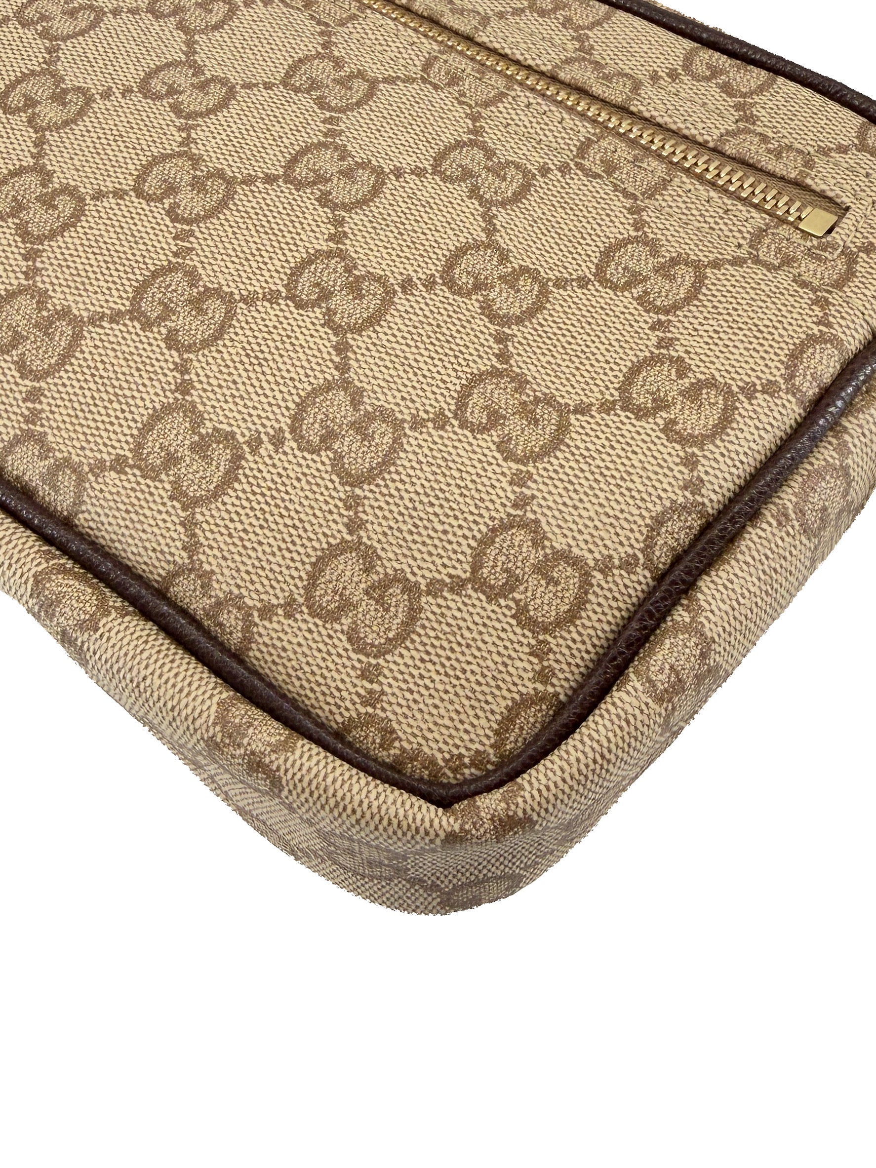 Gucci brown GG mini bag with Web 876391-0416