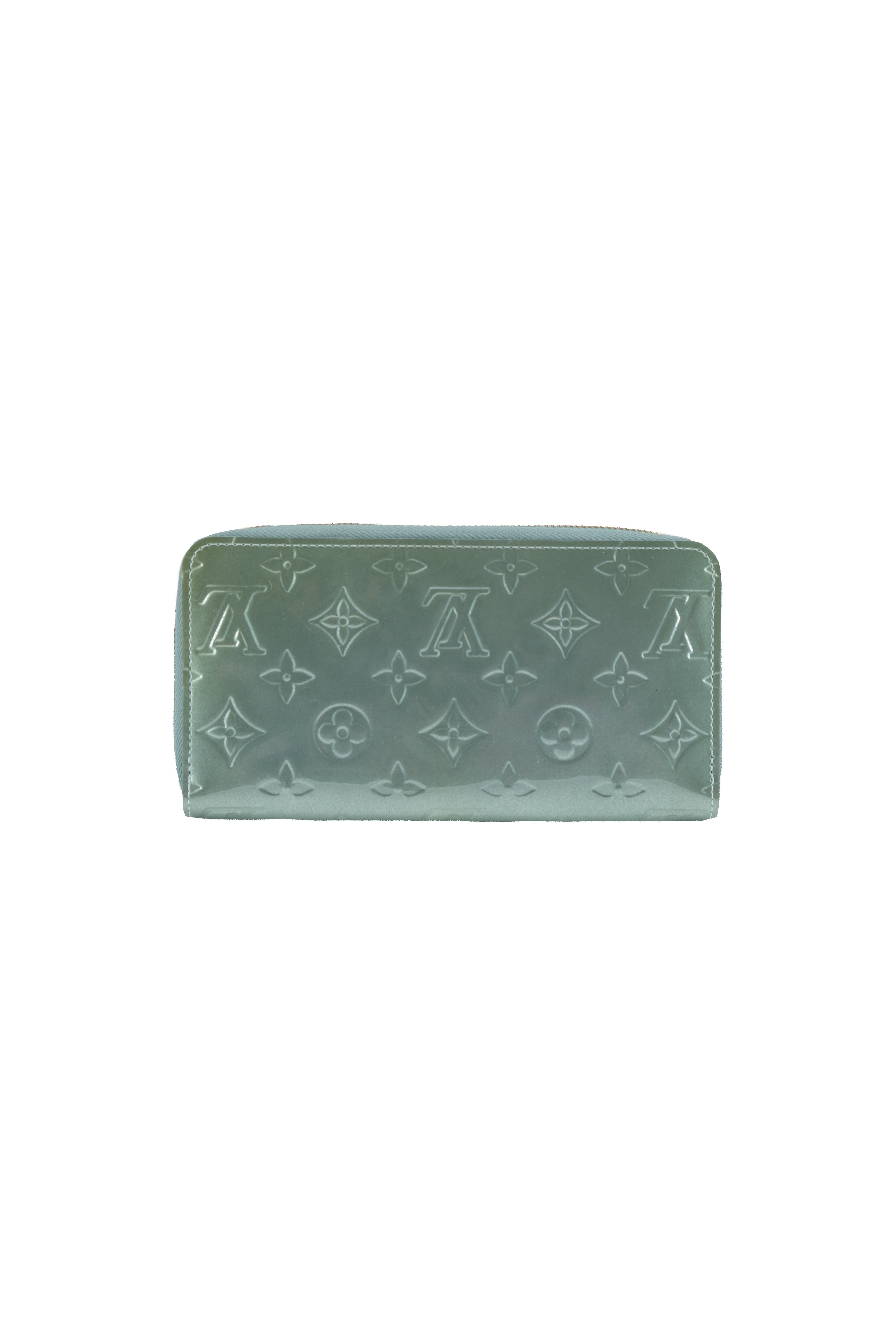 Louis Vuitton monogram Givre vernis zippy wallet SP2131