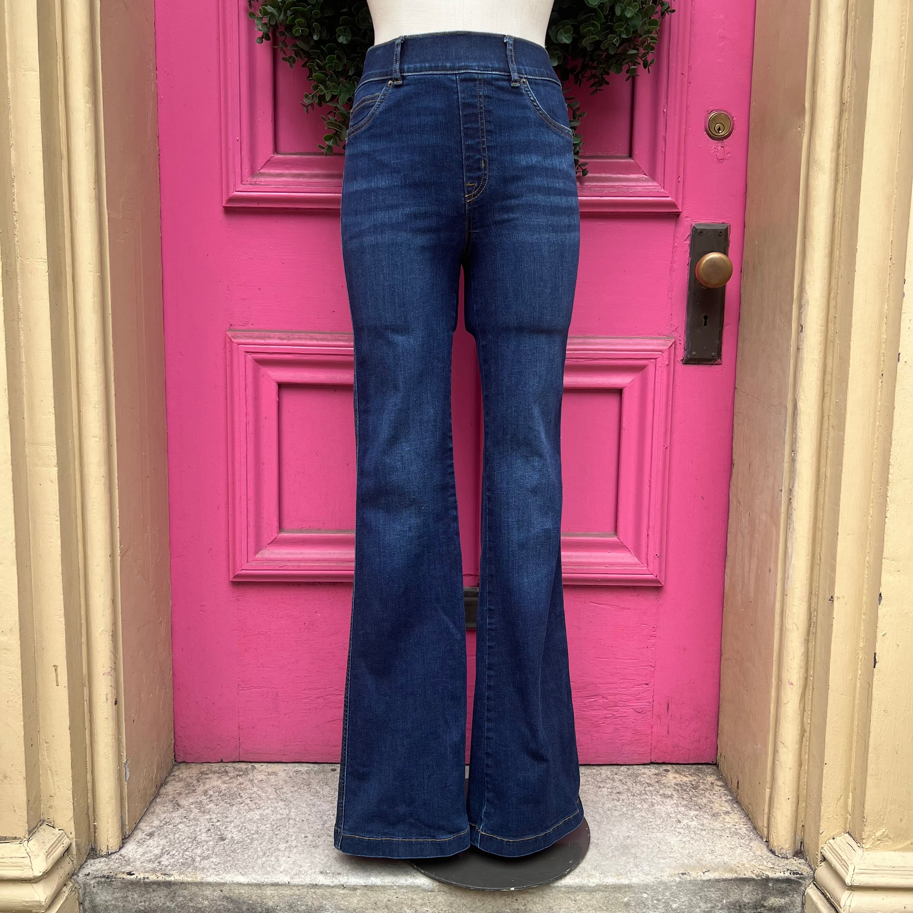 Spanx pull on flare jeans size M