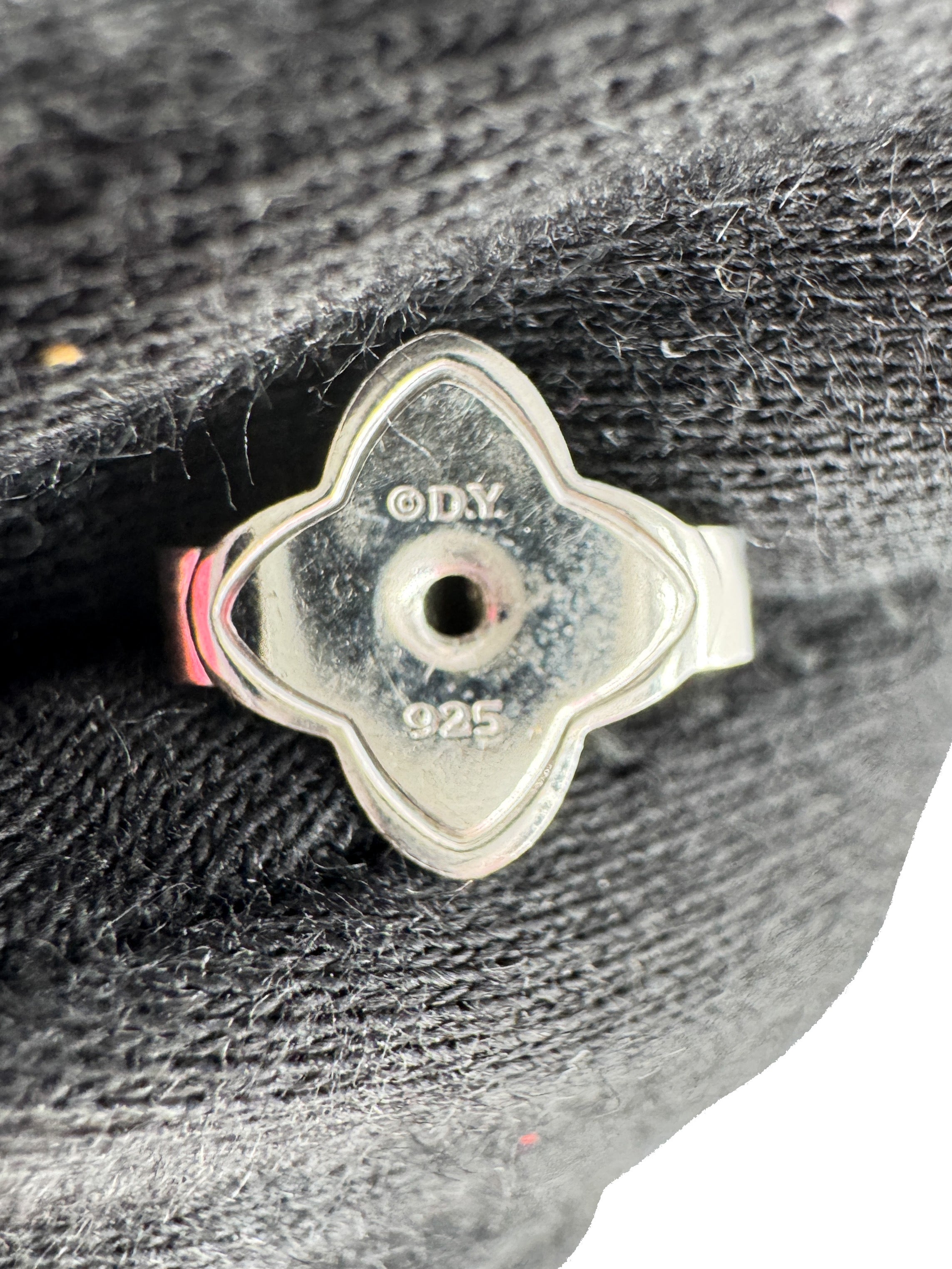 David Yurman sterling silver, diamonds, prasiolite petite Chatelaine 5MM stud earrings