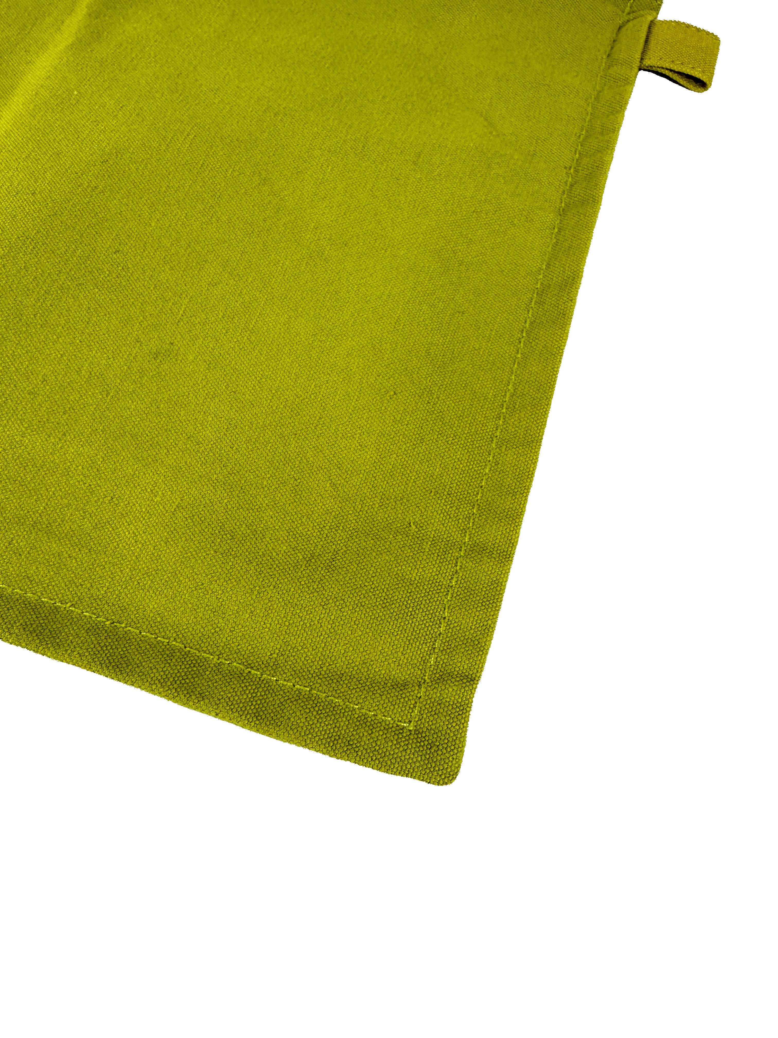 Hermès lime green Bora Bora travel pouch set