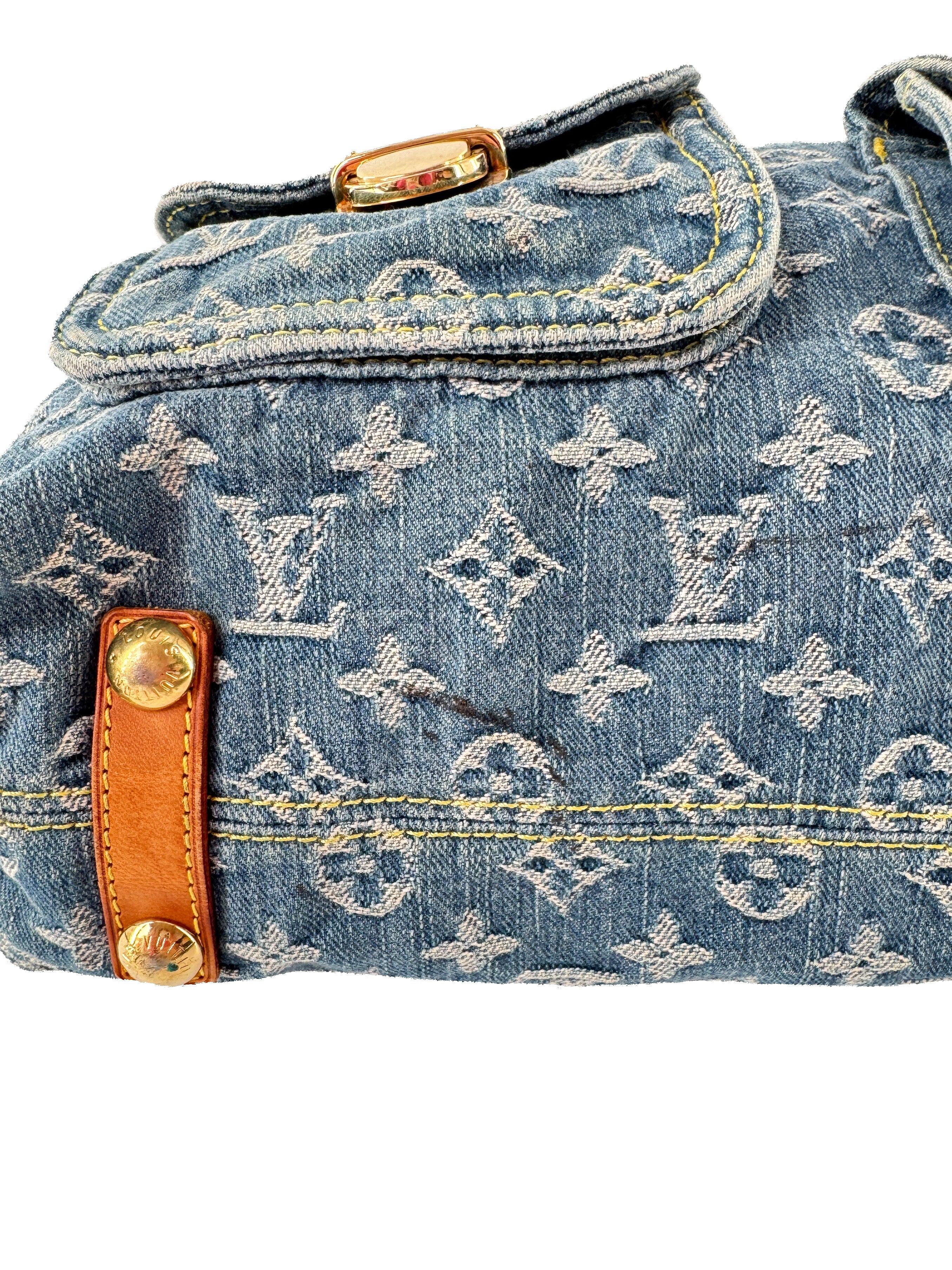 Louis Vuitton monogram denim Baggy GM FL1005