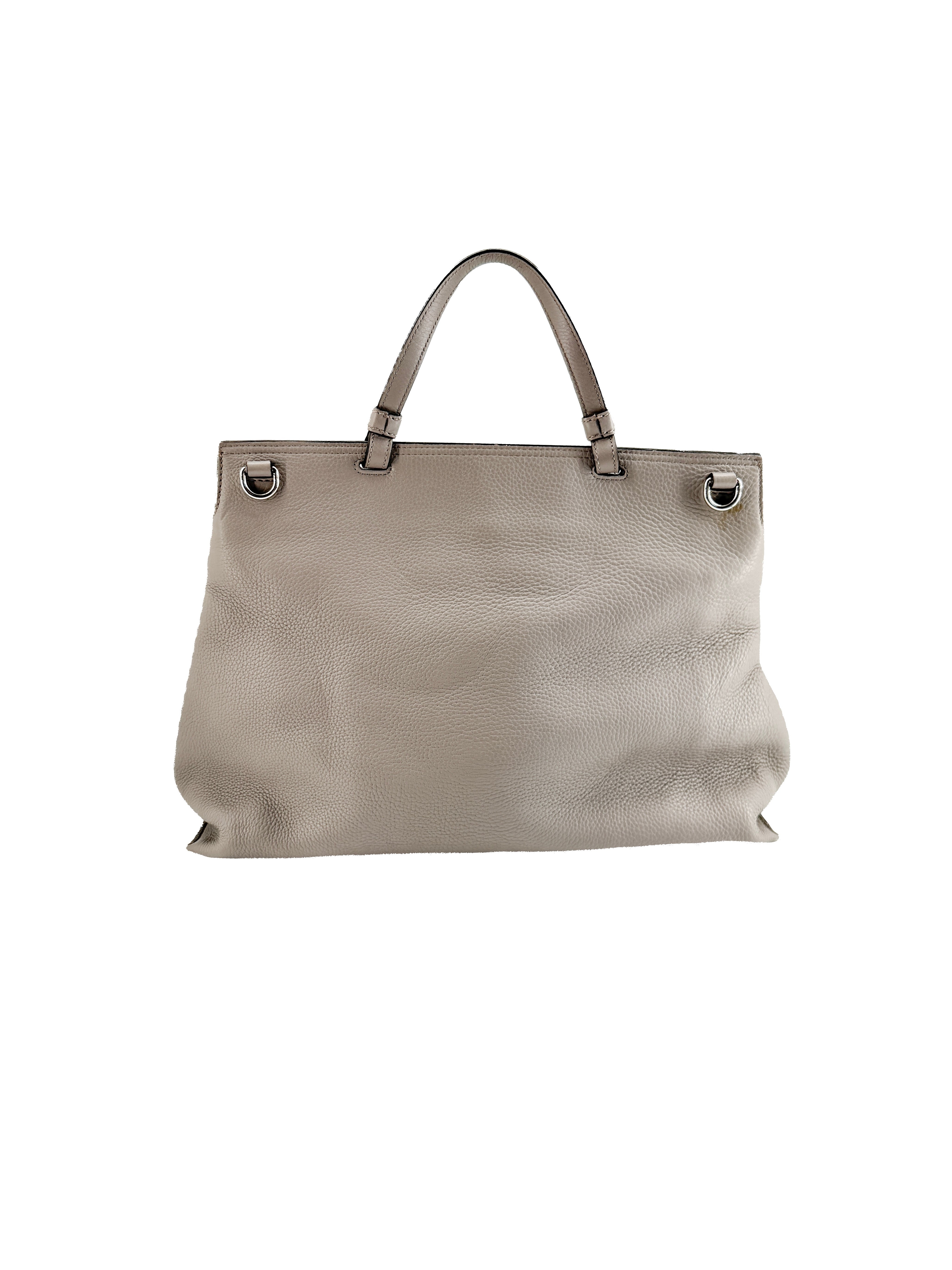 Gucci gray Bamboo daily top handle 370830002123 370830002123