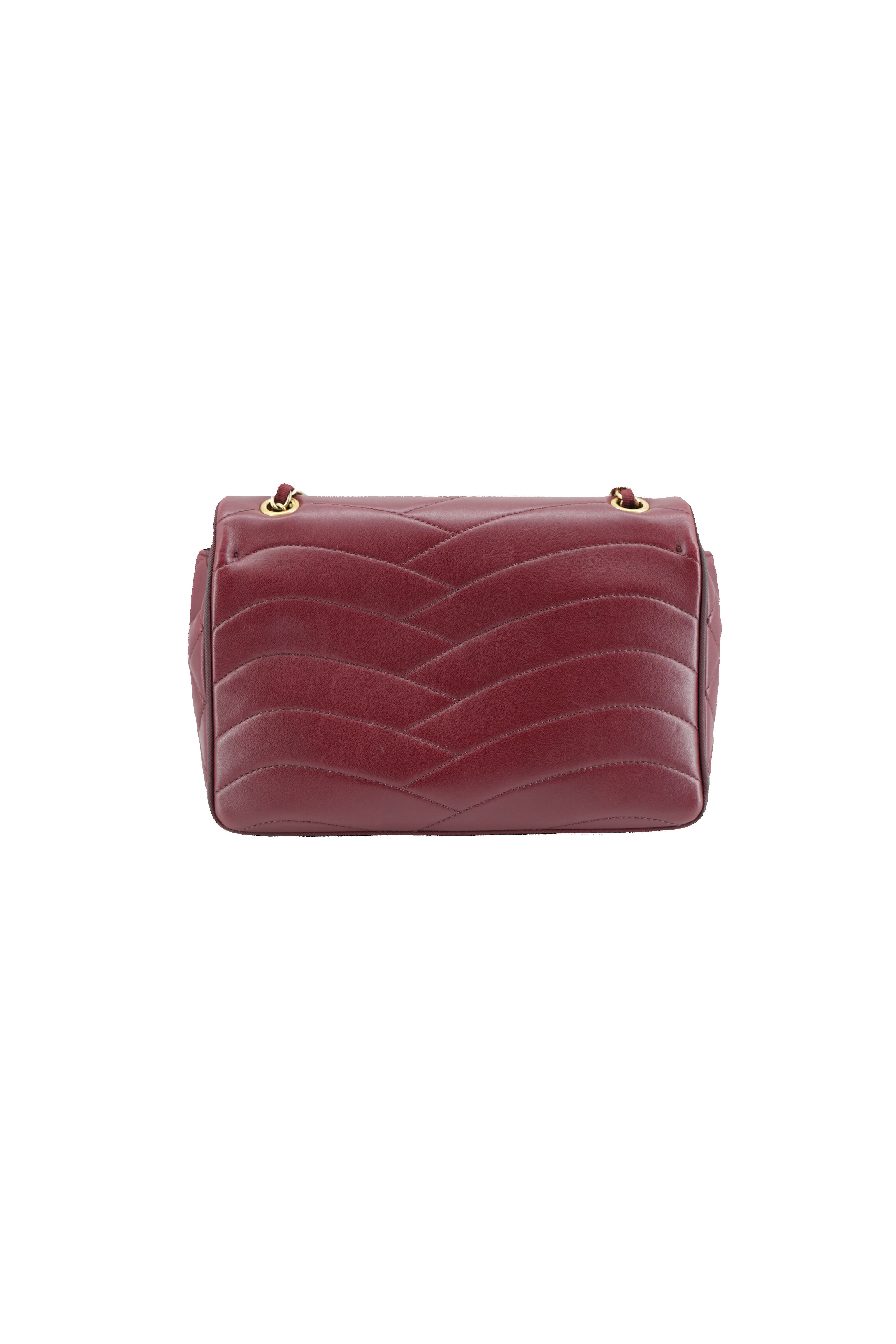 Chanel dark red Pagoda flap bag 22139878