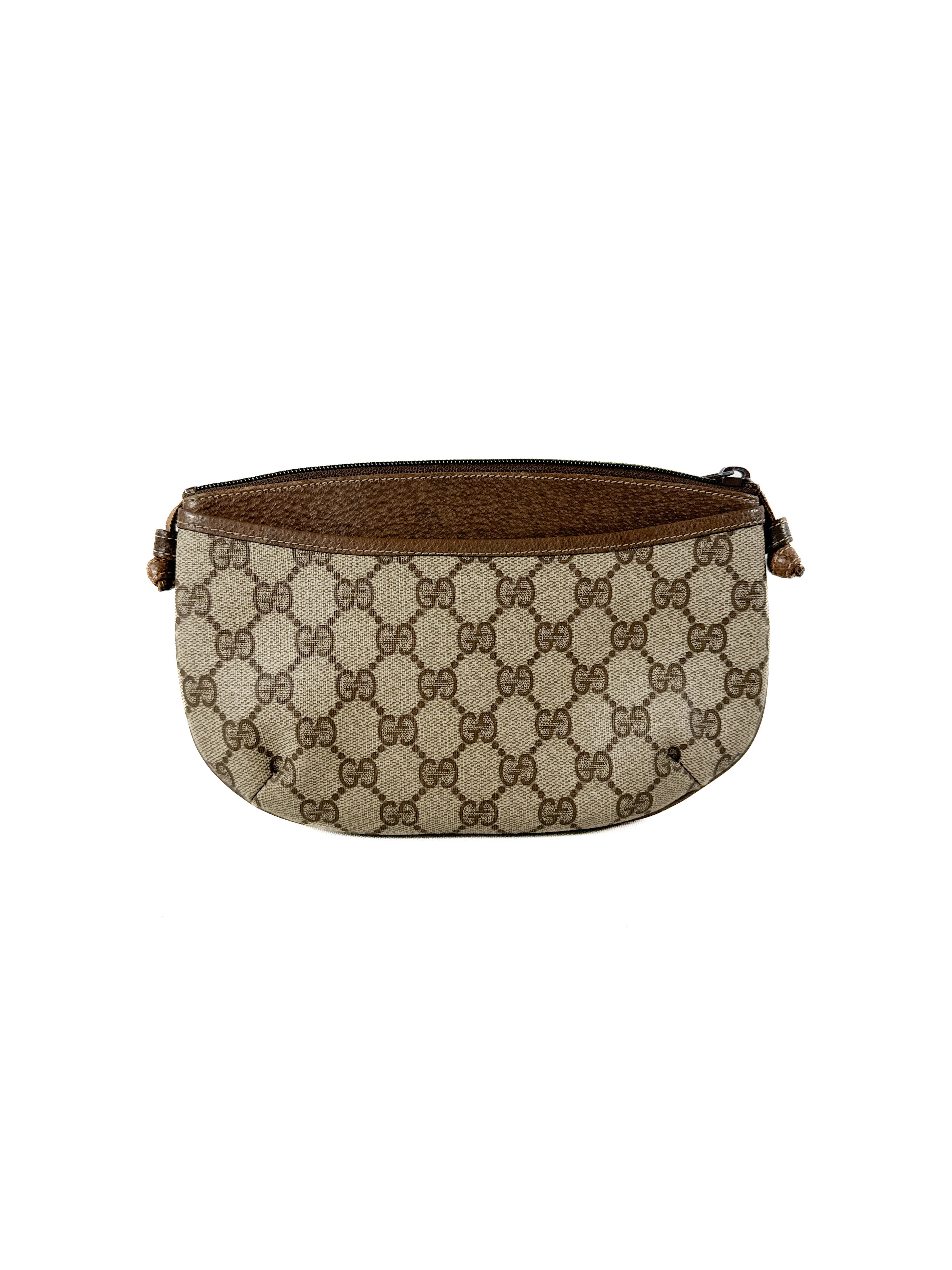 Gucci signature coated canvas vintage crossbody 80s/90s