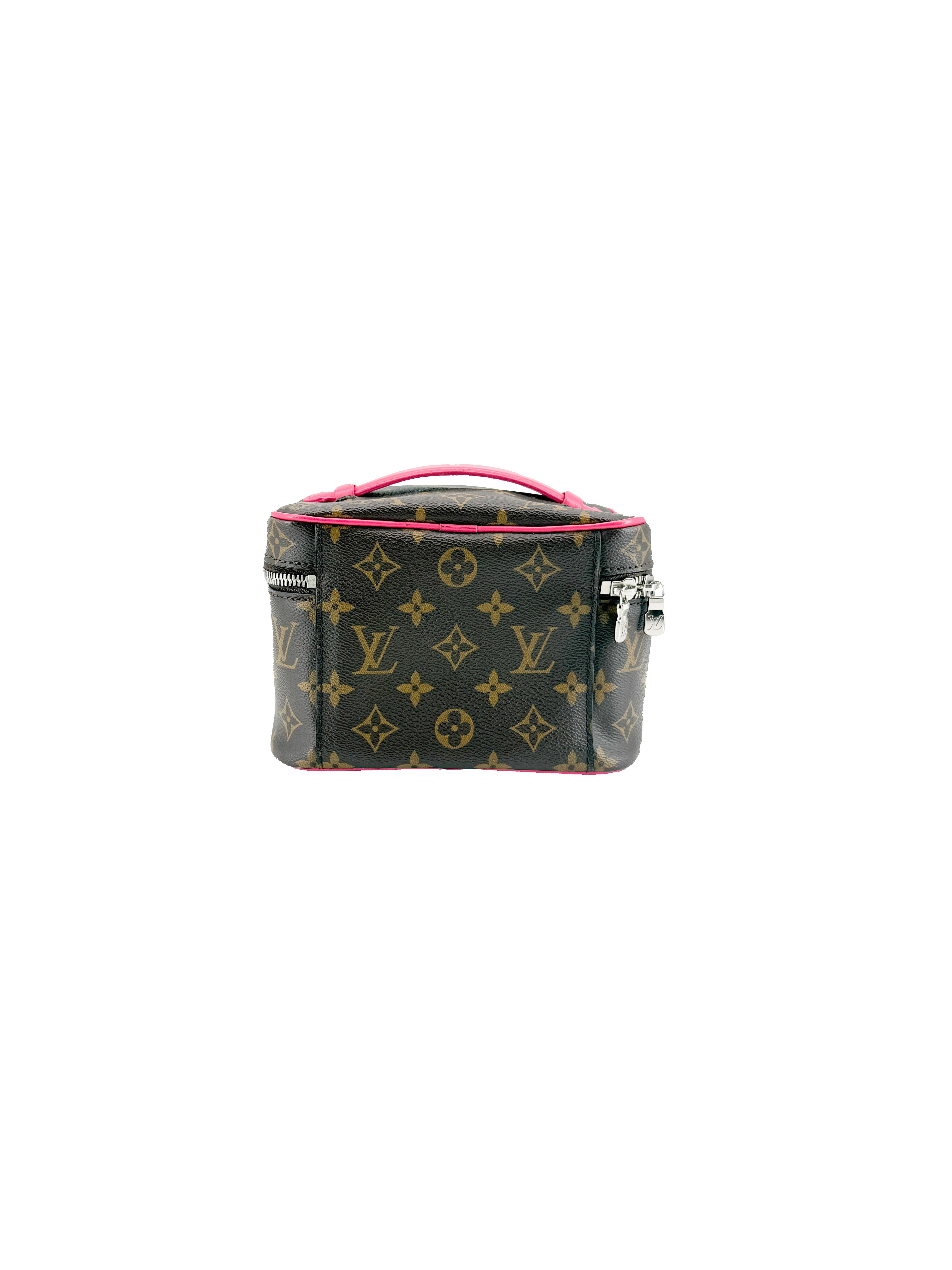 Louis Vuitton monogram pink Nice mini vanity NFC