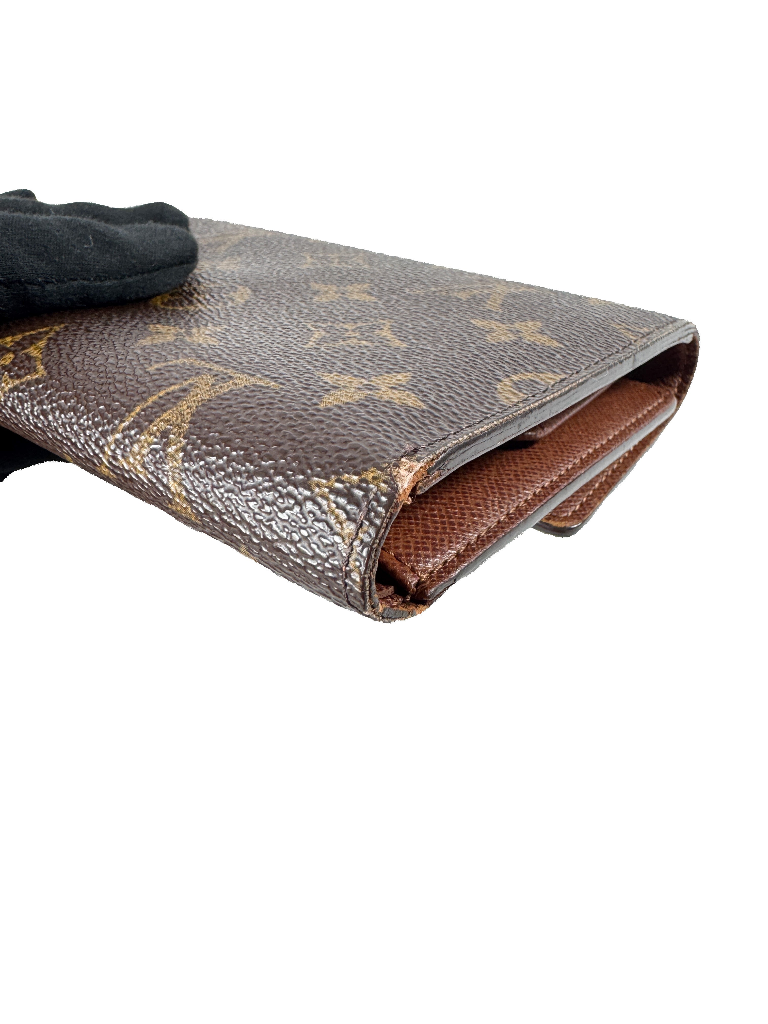 Louis Vuitton monogram porte tressor etui paper wallet SP0063