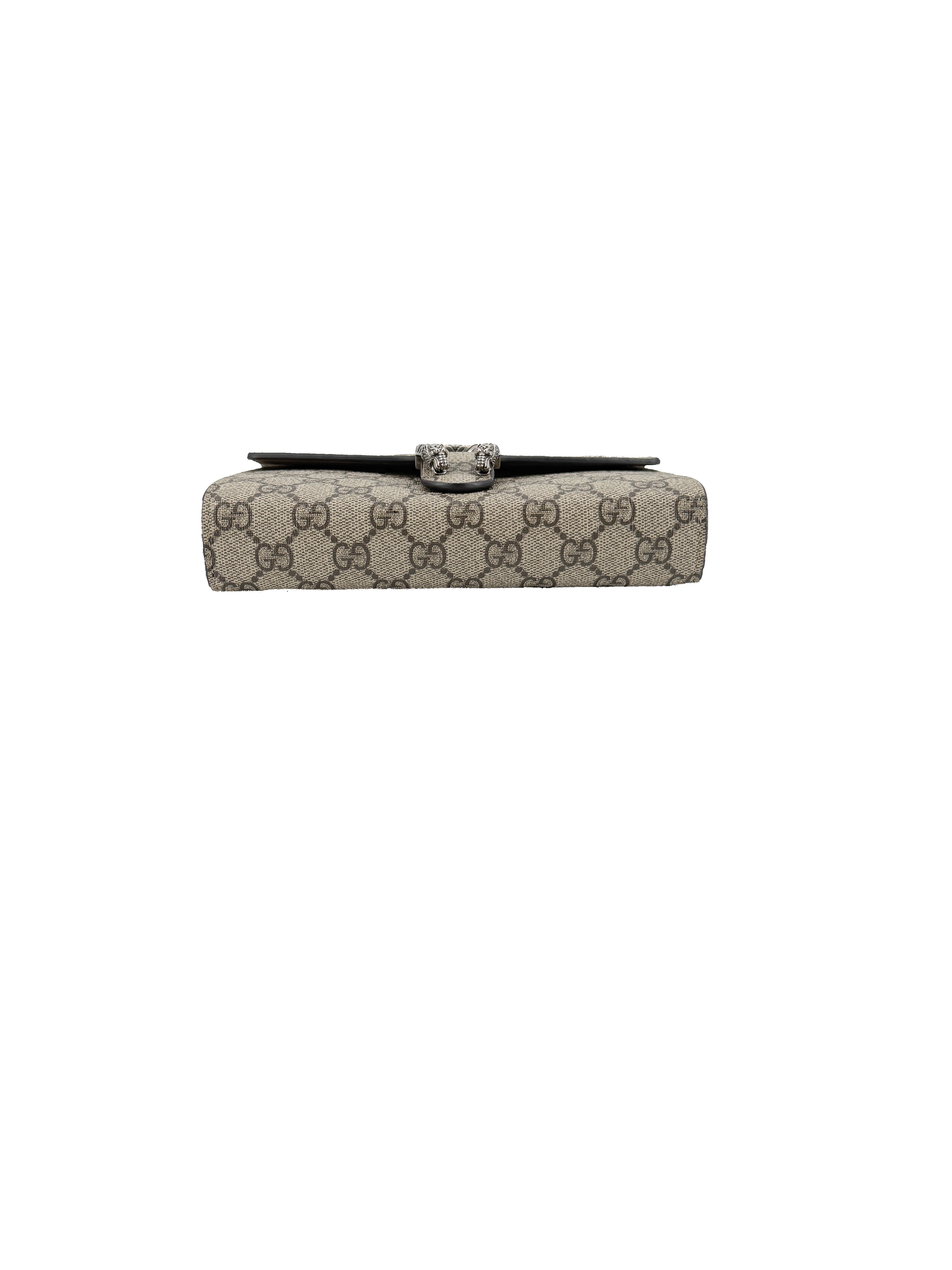 Gucci brown Dionysus wallet on a chain 401231-493075