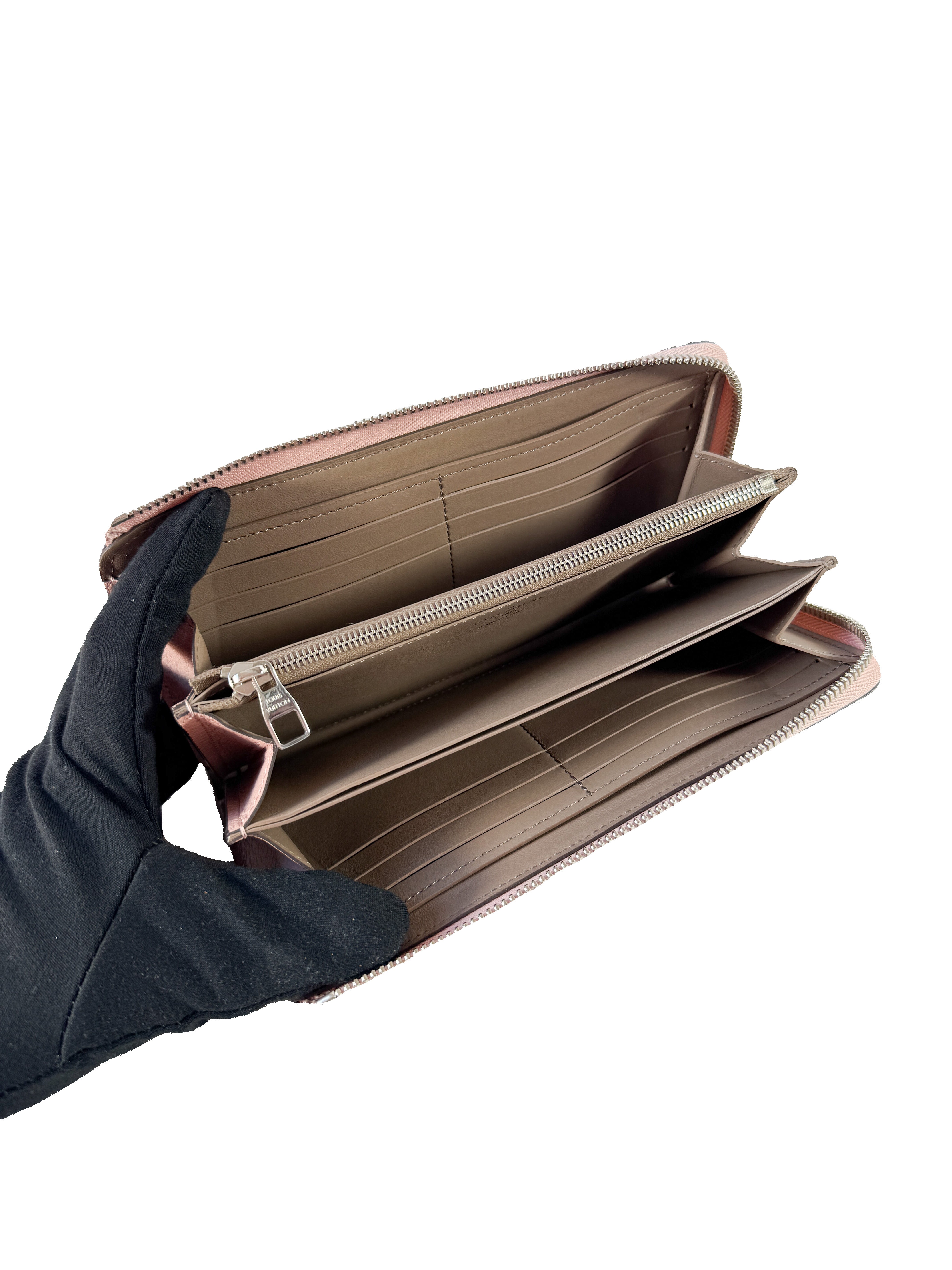 Louis Vuitton Portefeuille Comet Tresor wallet pink/taupe MI1159