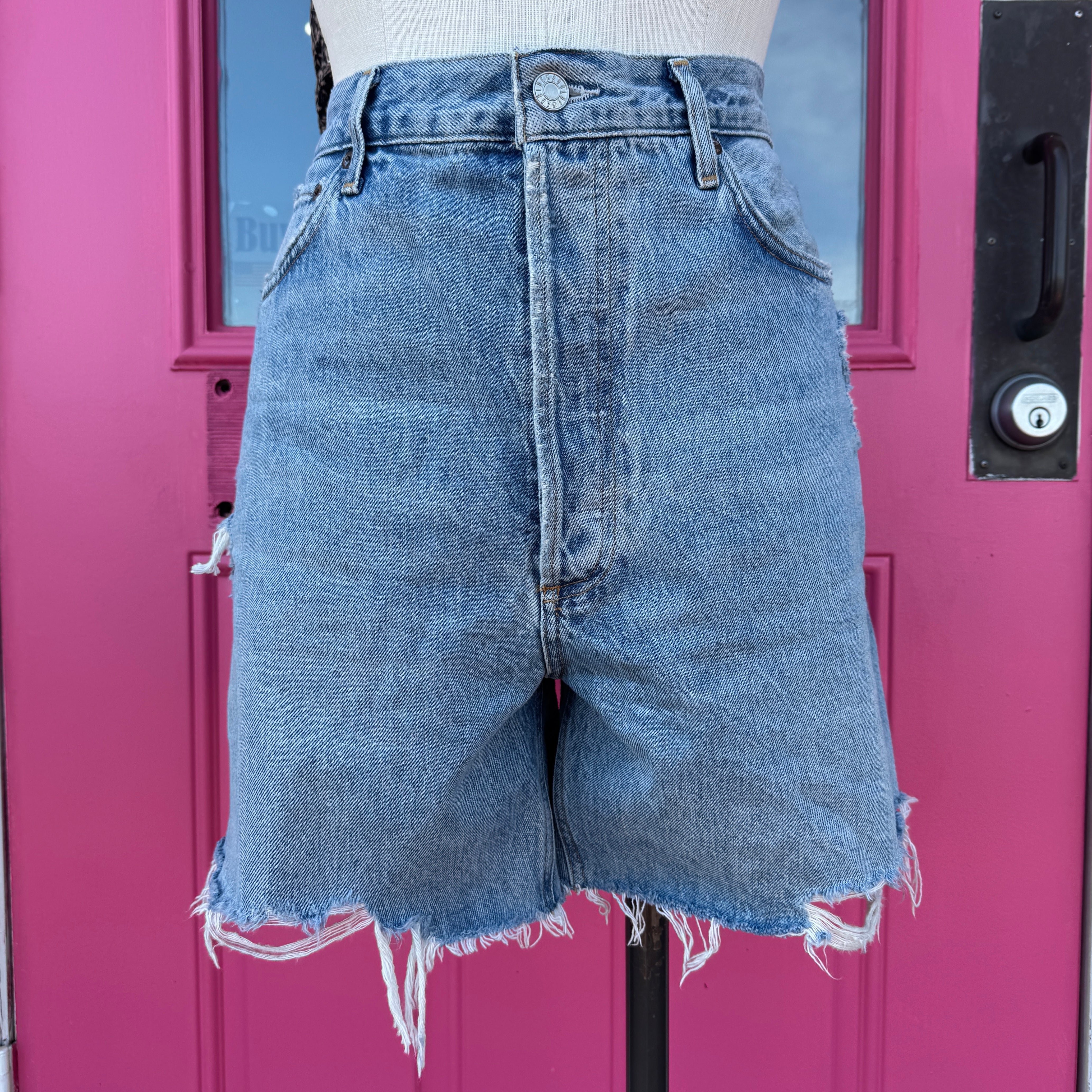 AGOLDE stella denim shorts size 12