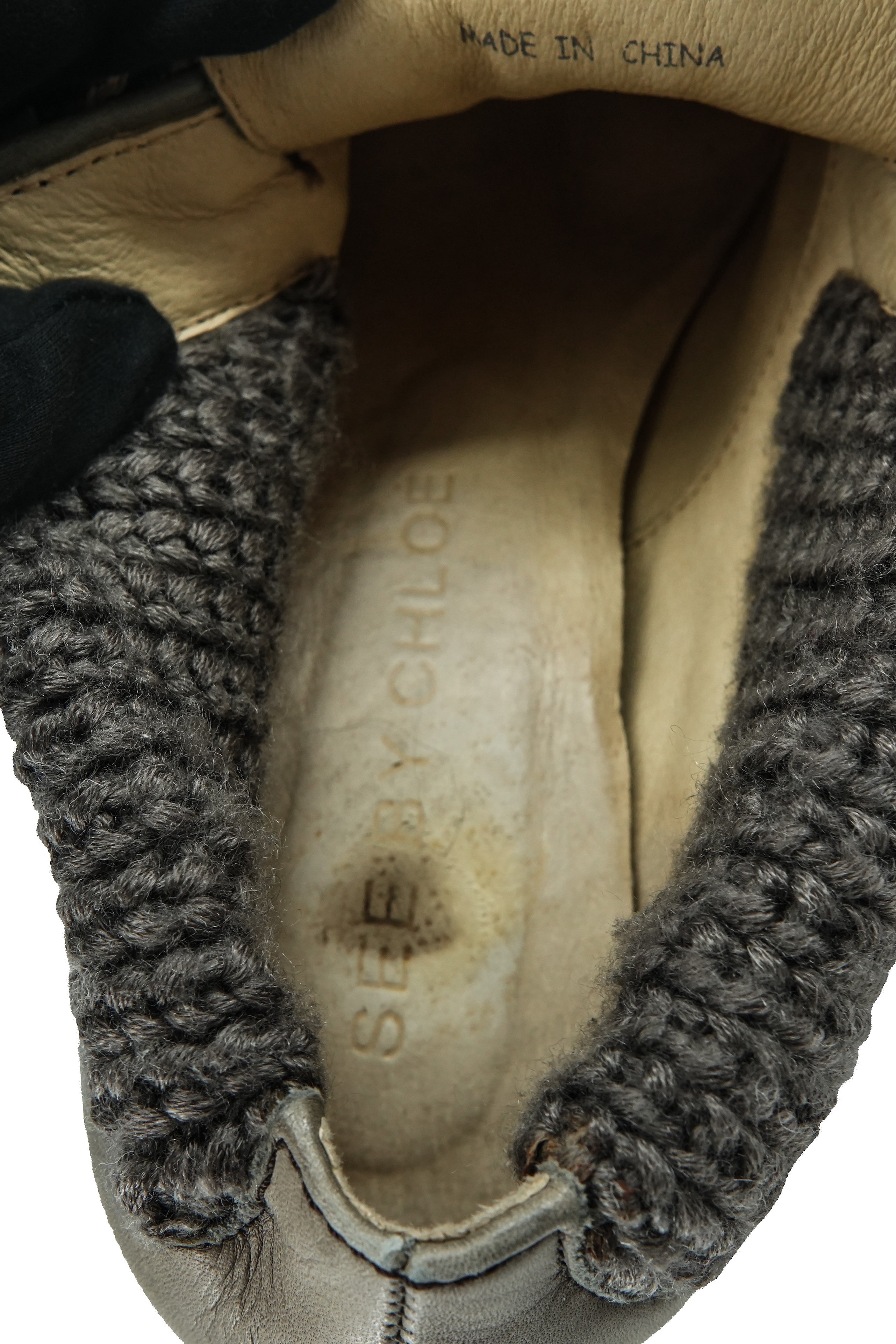 See by Chloé taupe leather heeled booties size 39.5