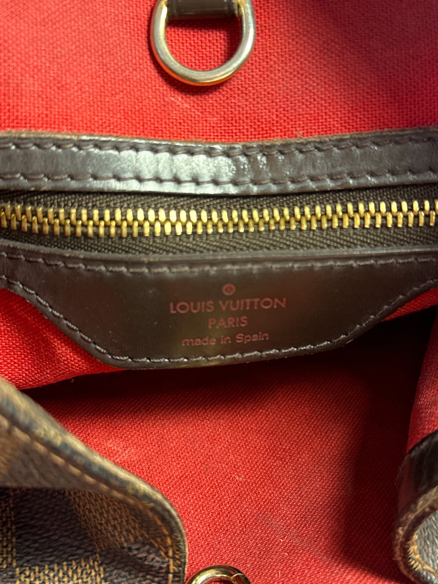 Louis Vuitton damier ebene Cabas Rivington tote CA2161 **as is**