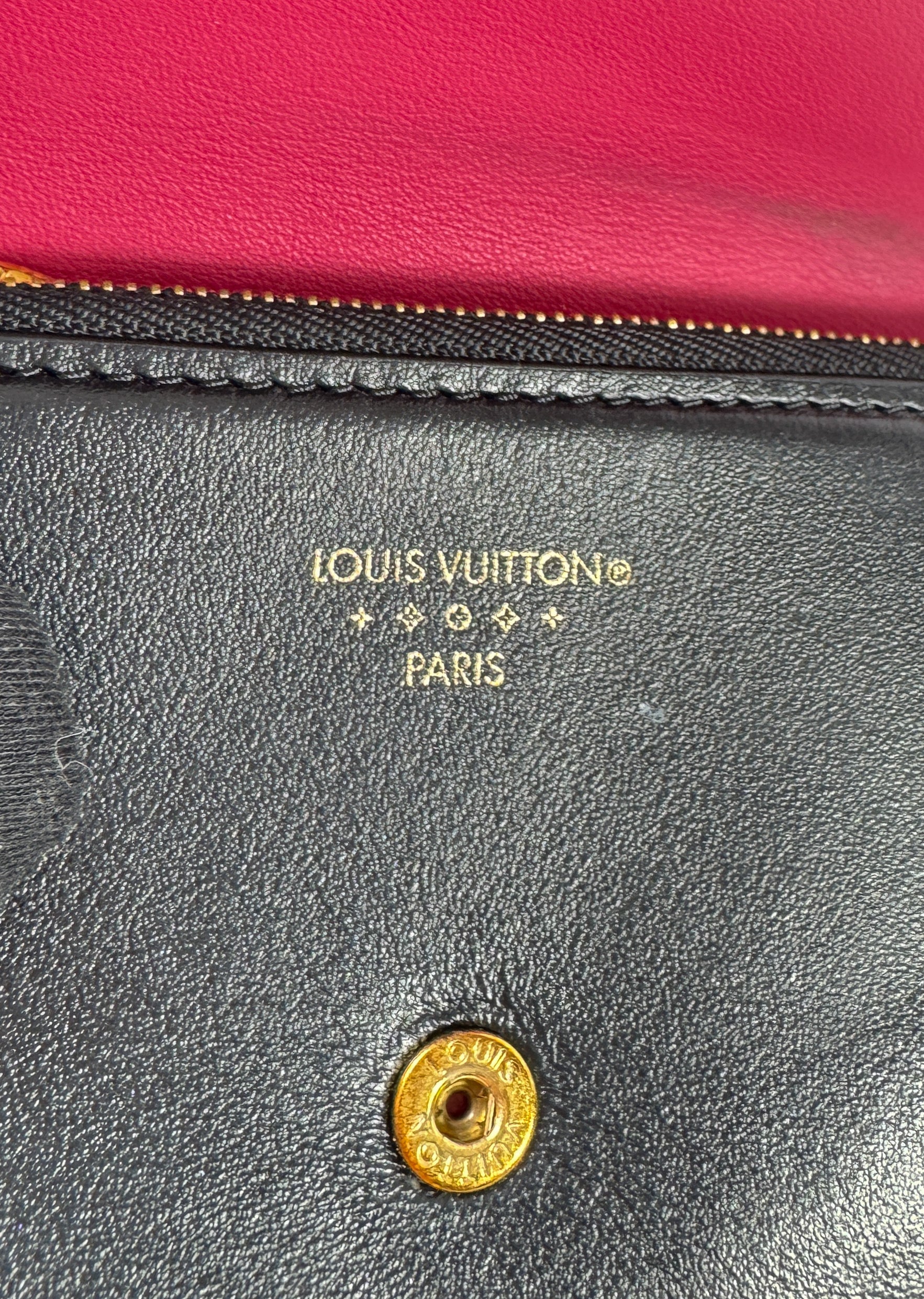 Louis Vuitton black Pont 9 compact wallet TH4250