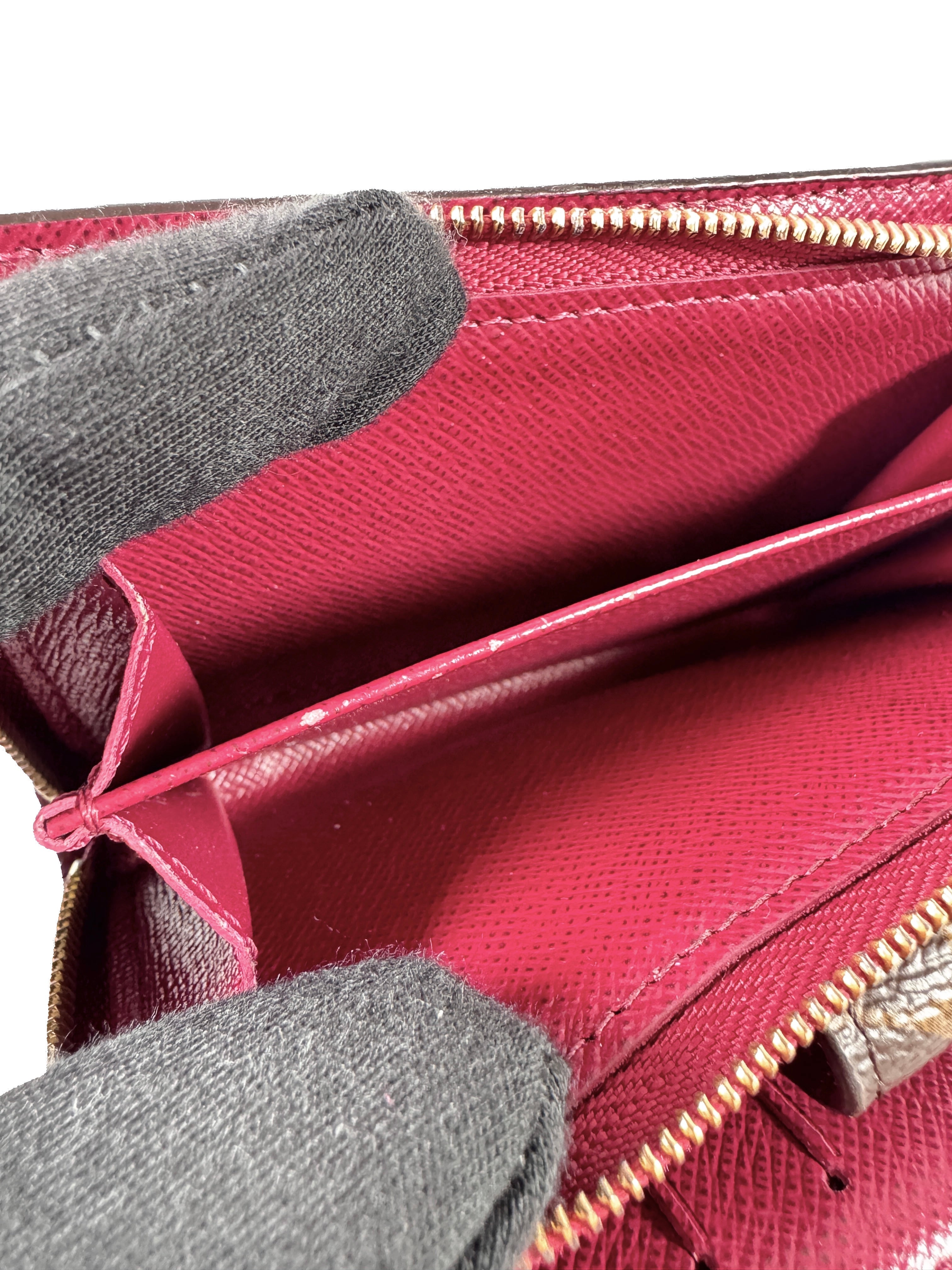 Louis Vuitton monogram pink Juliette wallet