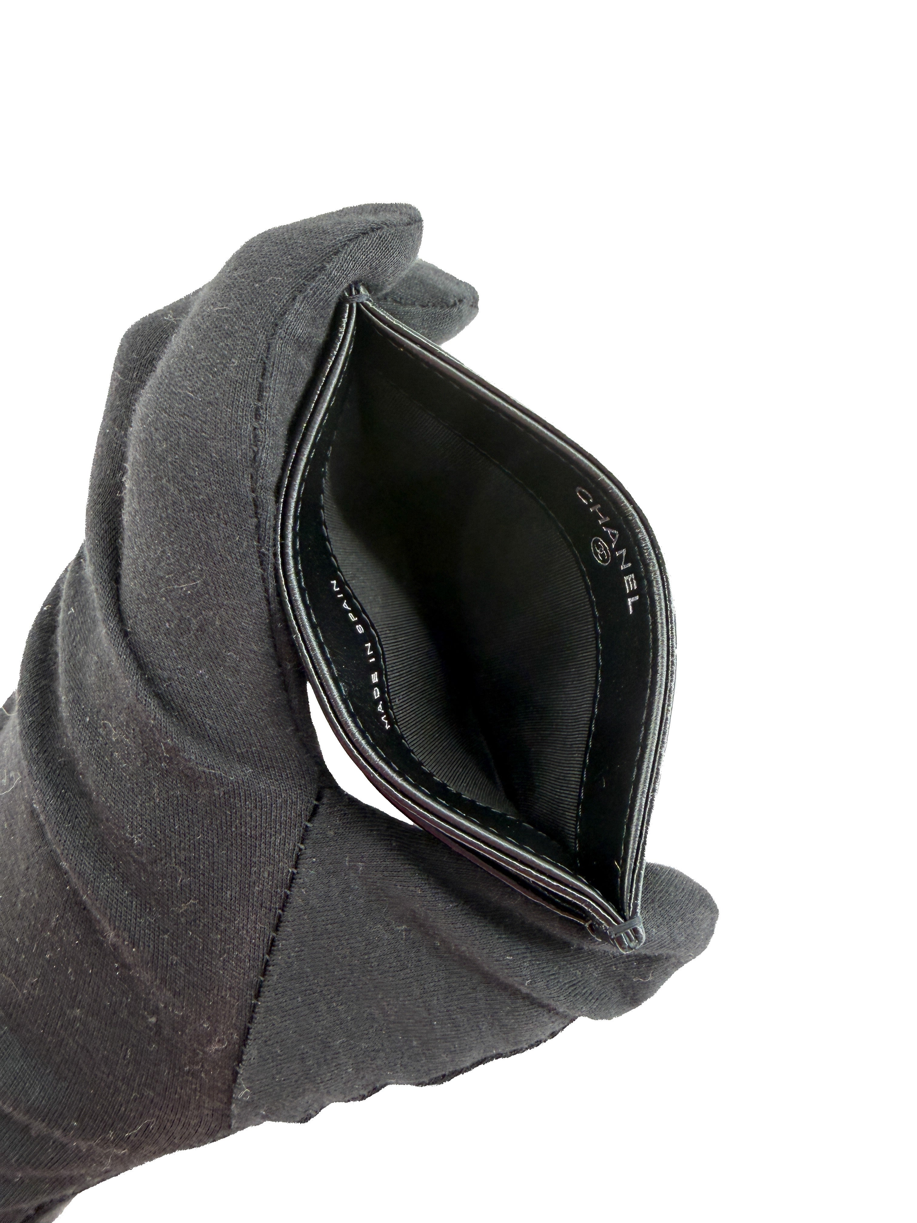 Chanel glazed leather CC turnlock card case 29405852