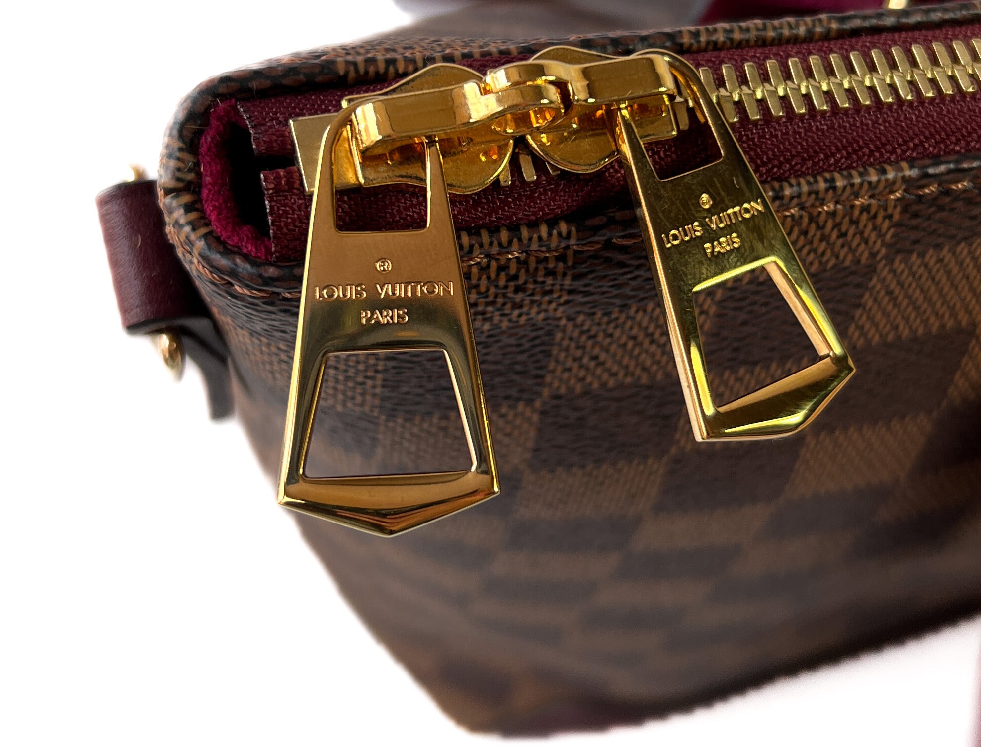 Louis Vuitton purple & pink Damier Hyde Park bag