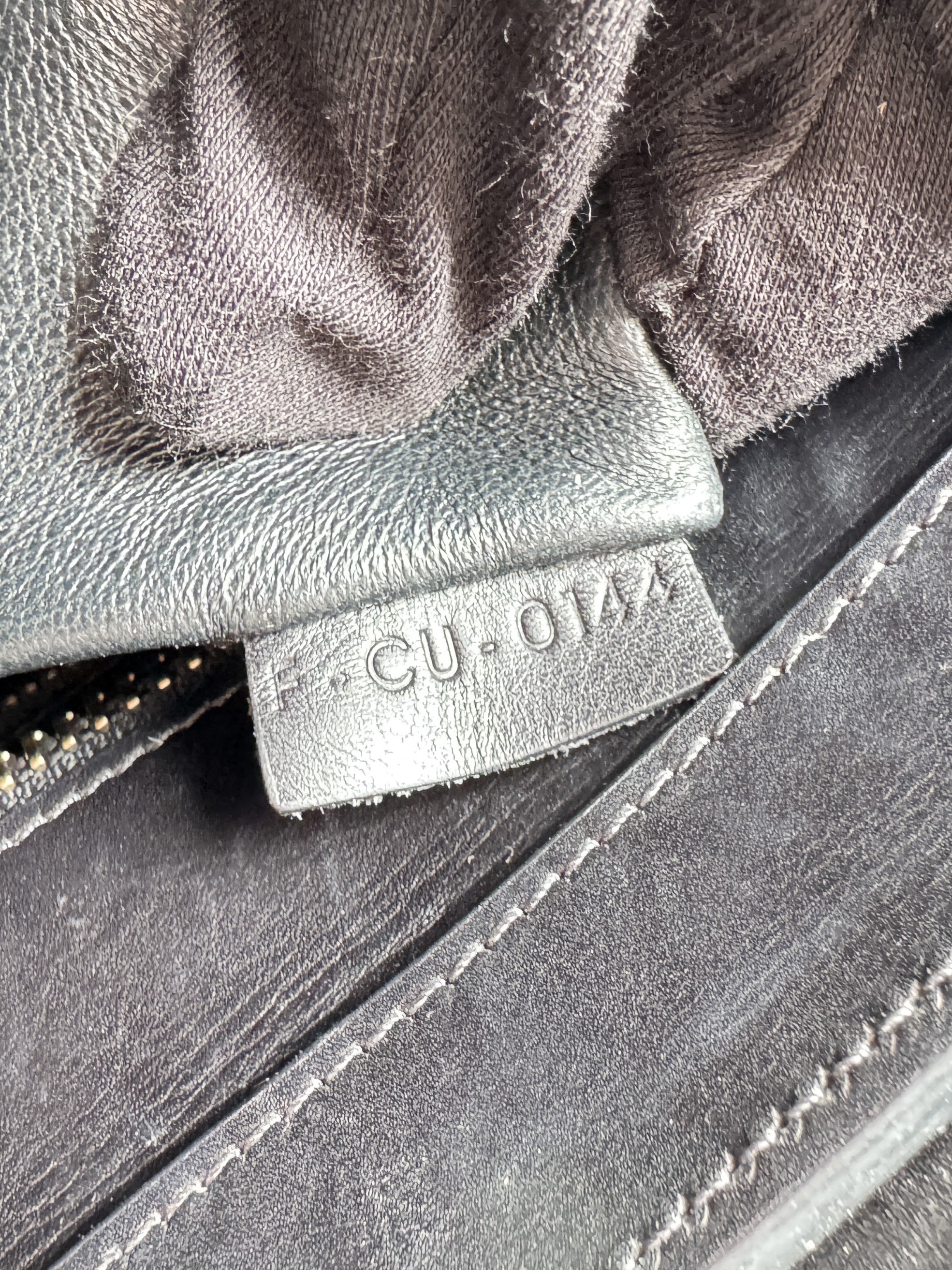 Celine Tricolor cream/black/brown Luggage Bag Leather Mini F-CU-0144