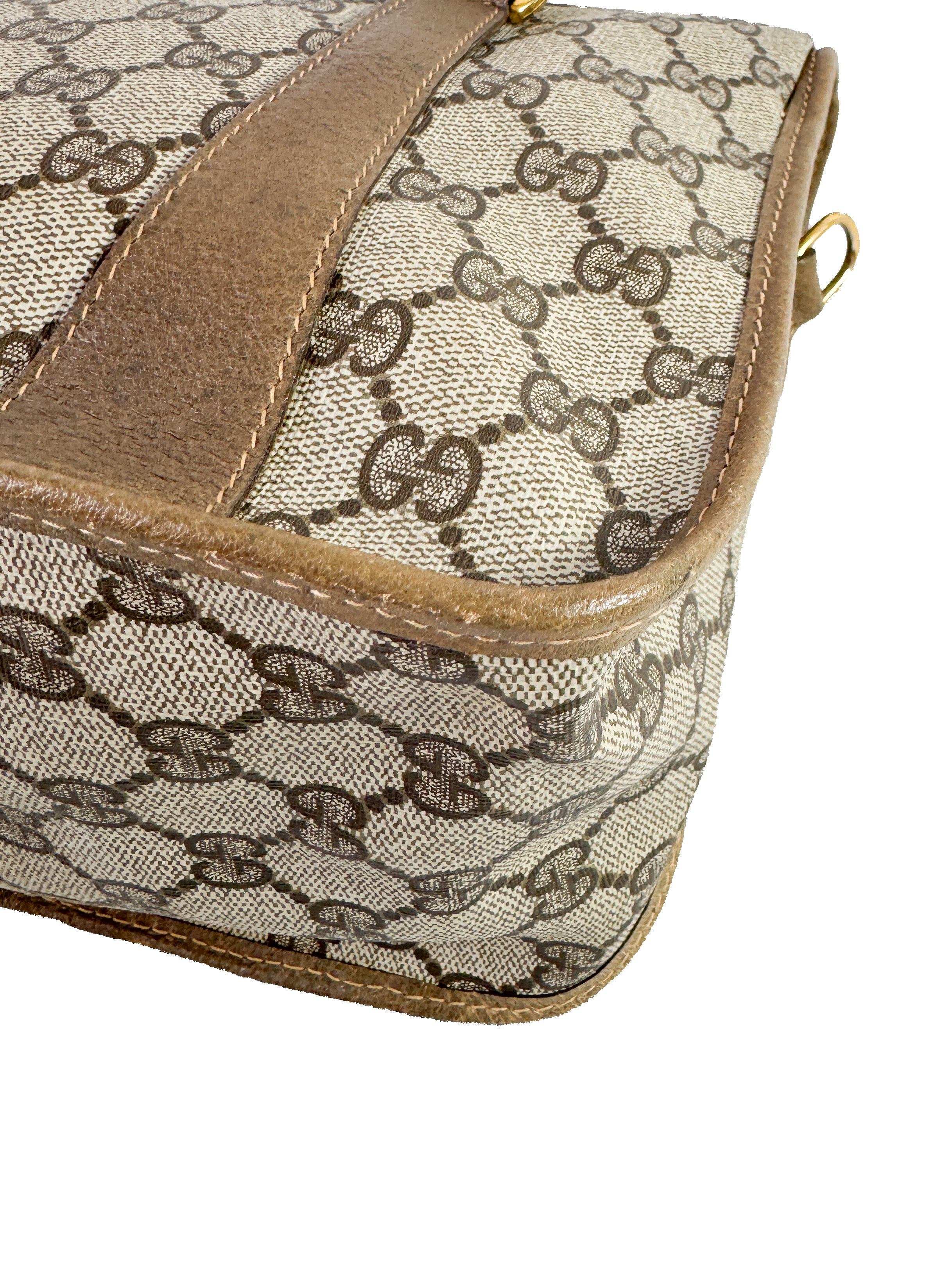 Gucci brown vintage Sherry line tote 4102039