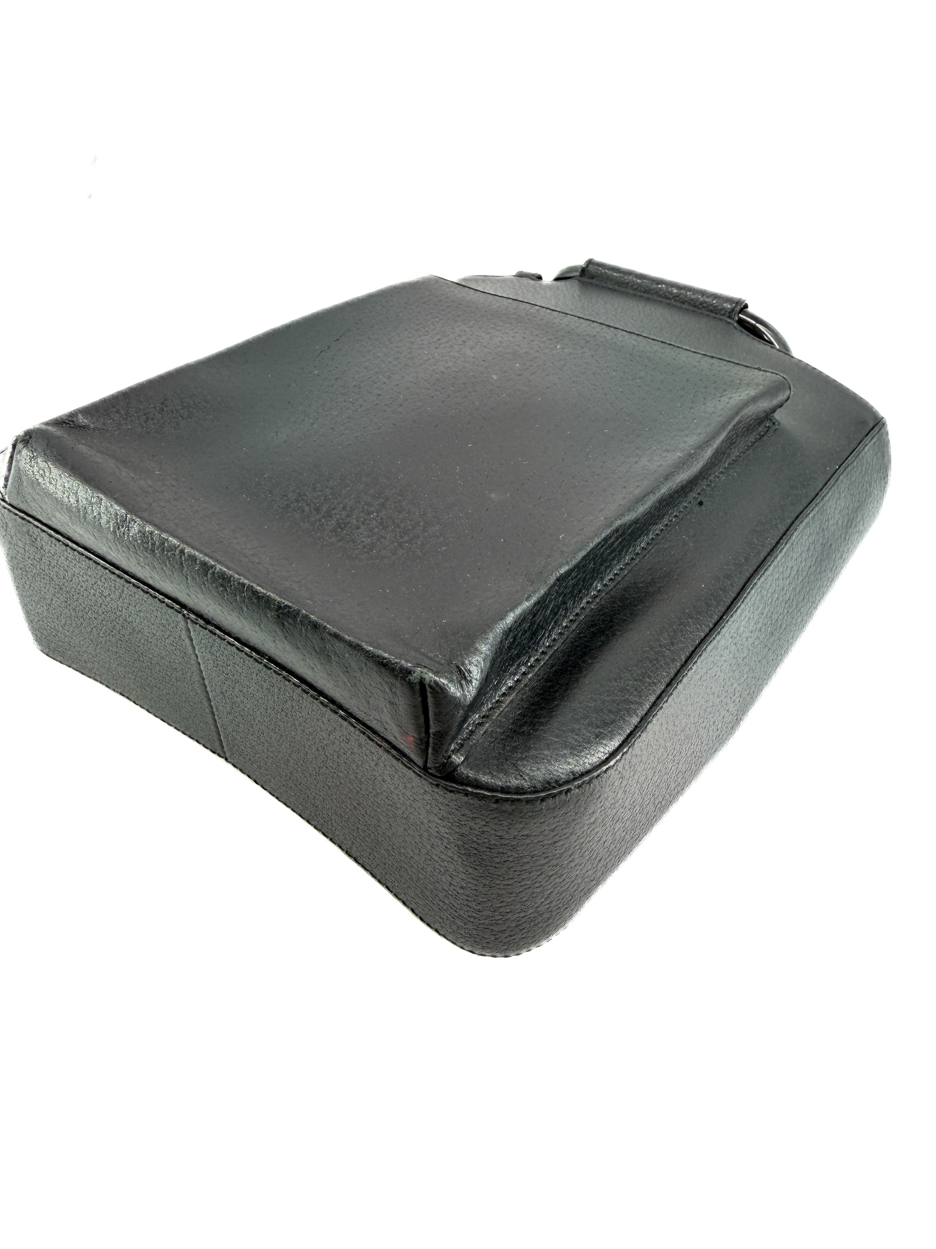 Gucci black vintage mini tote 0463