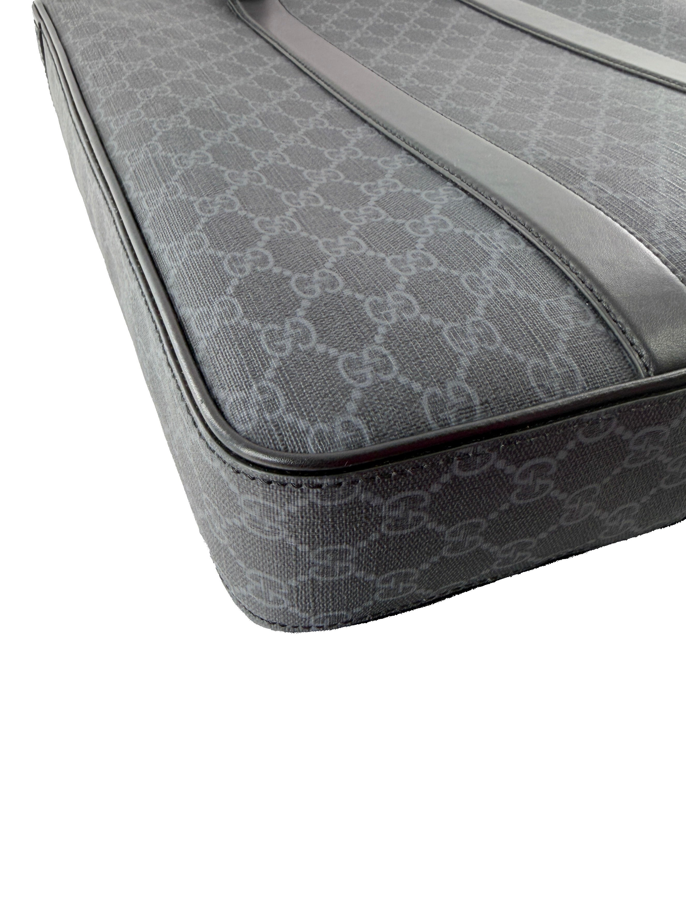 Gucci black GG Supreme vertical tote 794918-520981