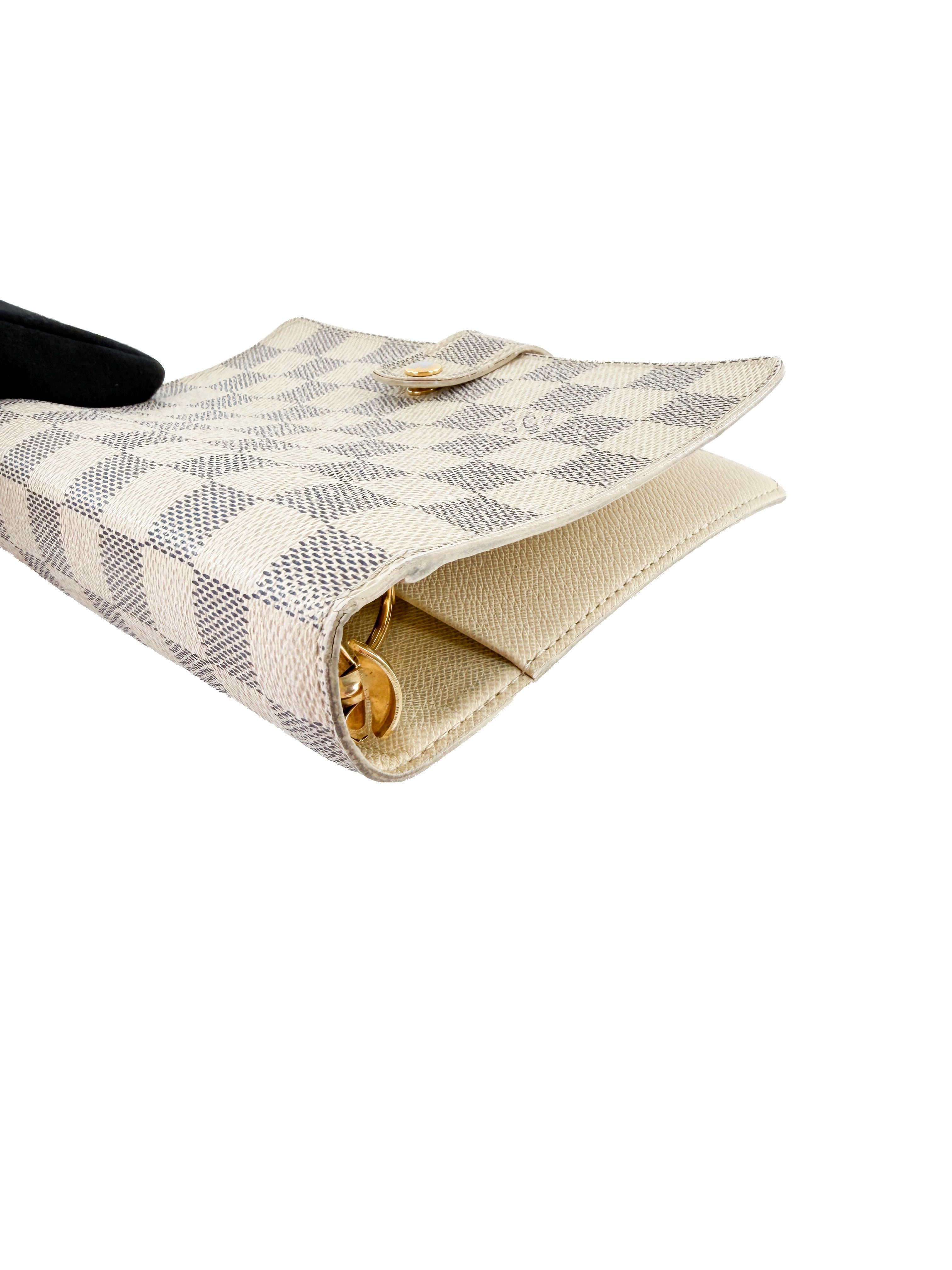 Louis Vuitton damier azur medium ring agenda SP2057