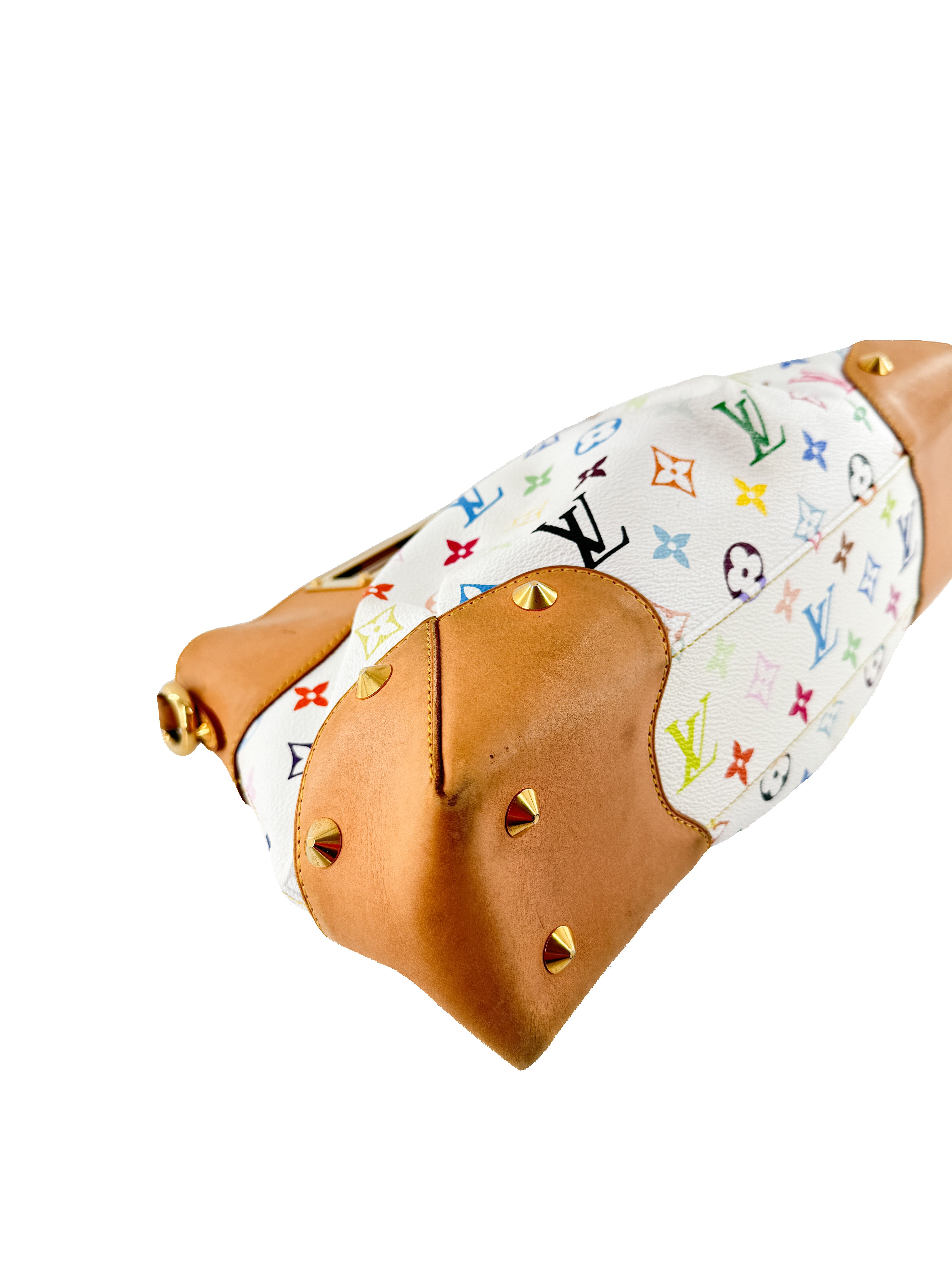 Louis Vuitton white multicolor Judy MM TR1162